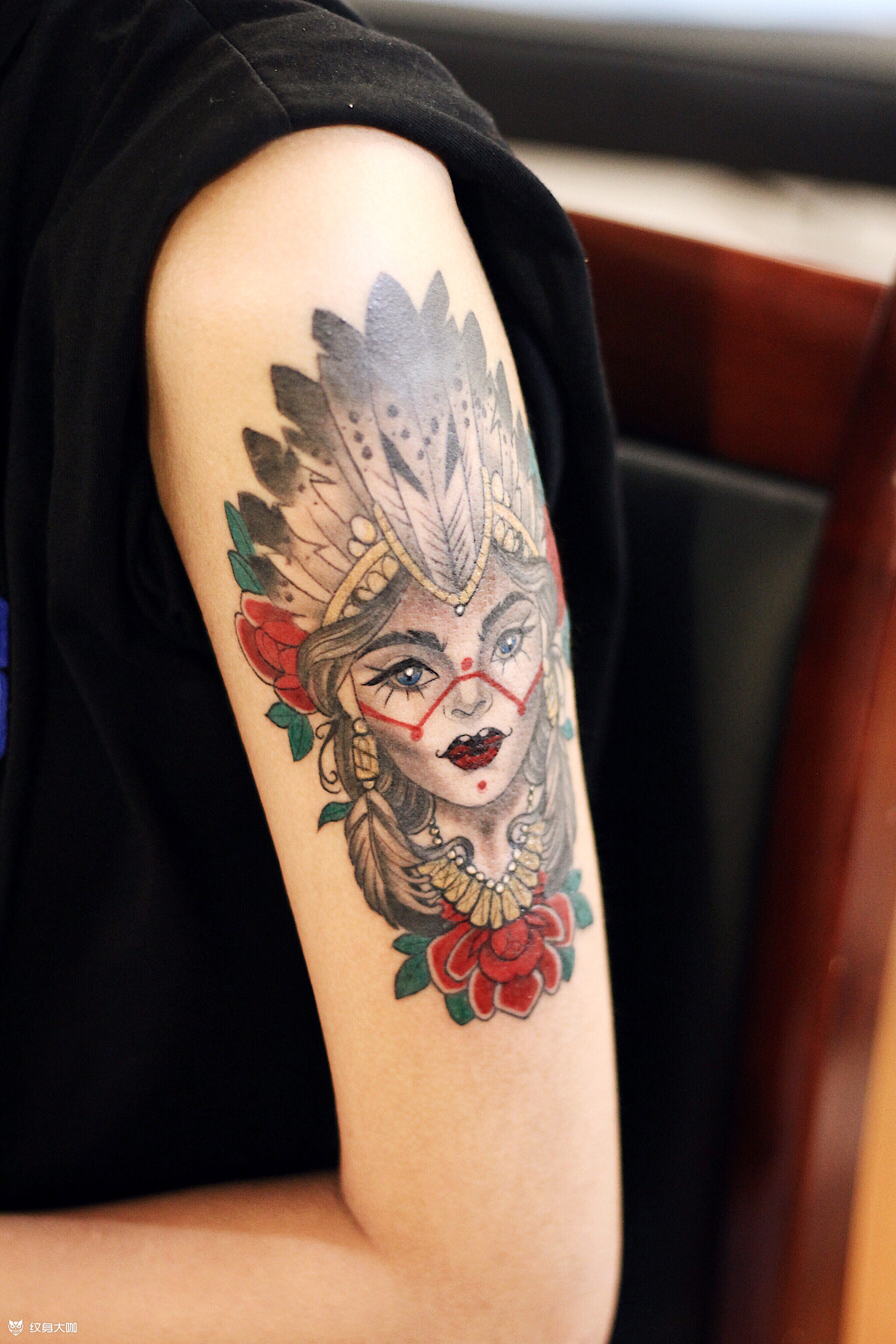 印第安民族风_纹身图案手稿图片_唇唇的纹身作品集