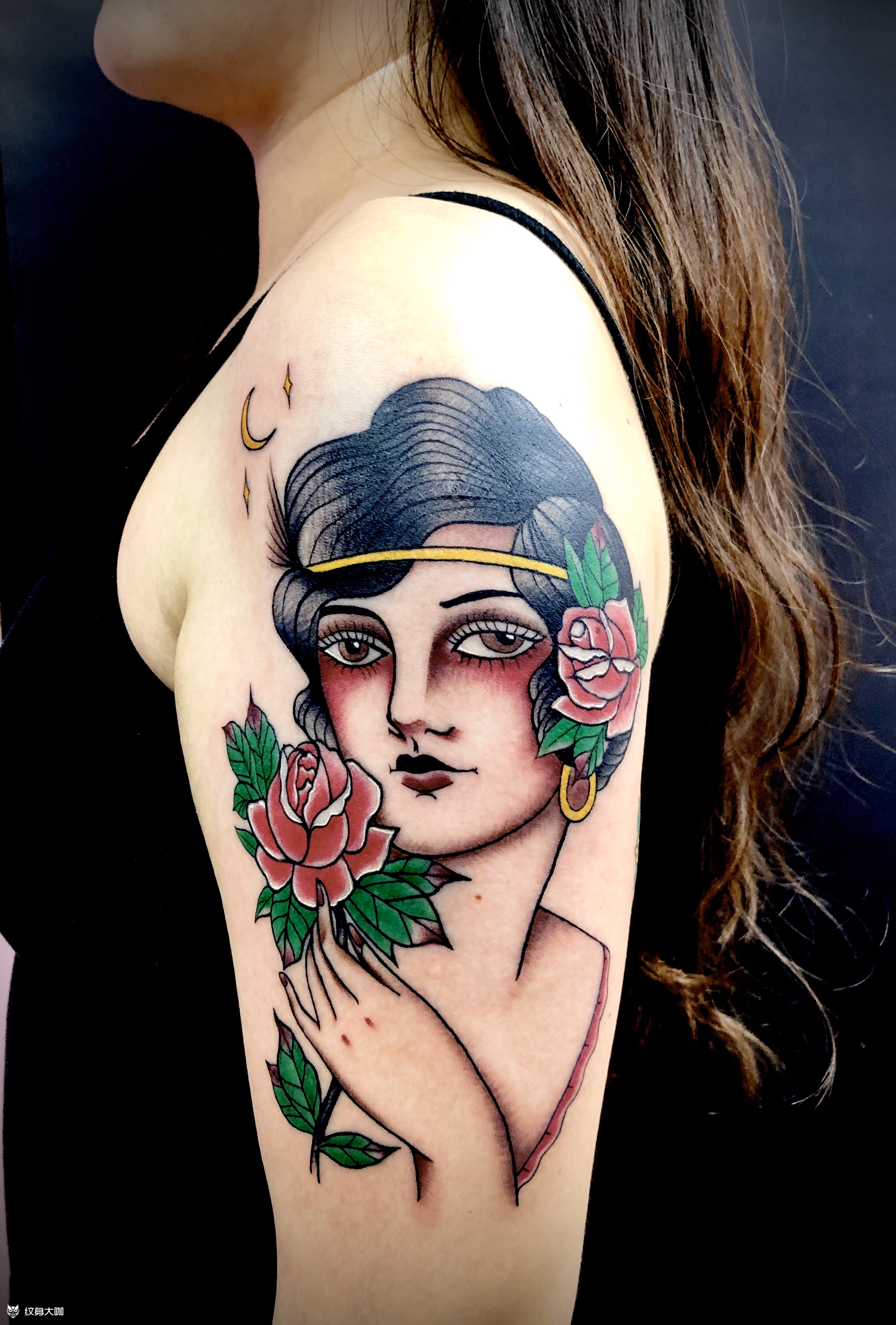 old school女郎_纹身图案手稿图片_原野的纹身作品集