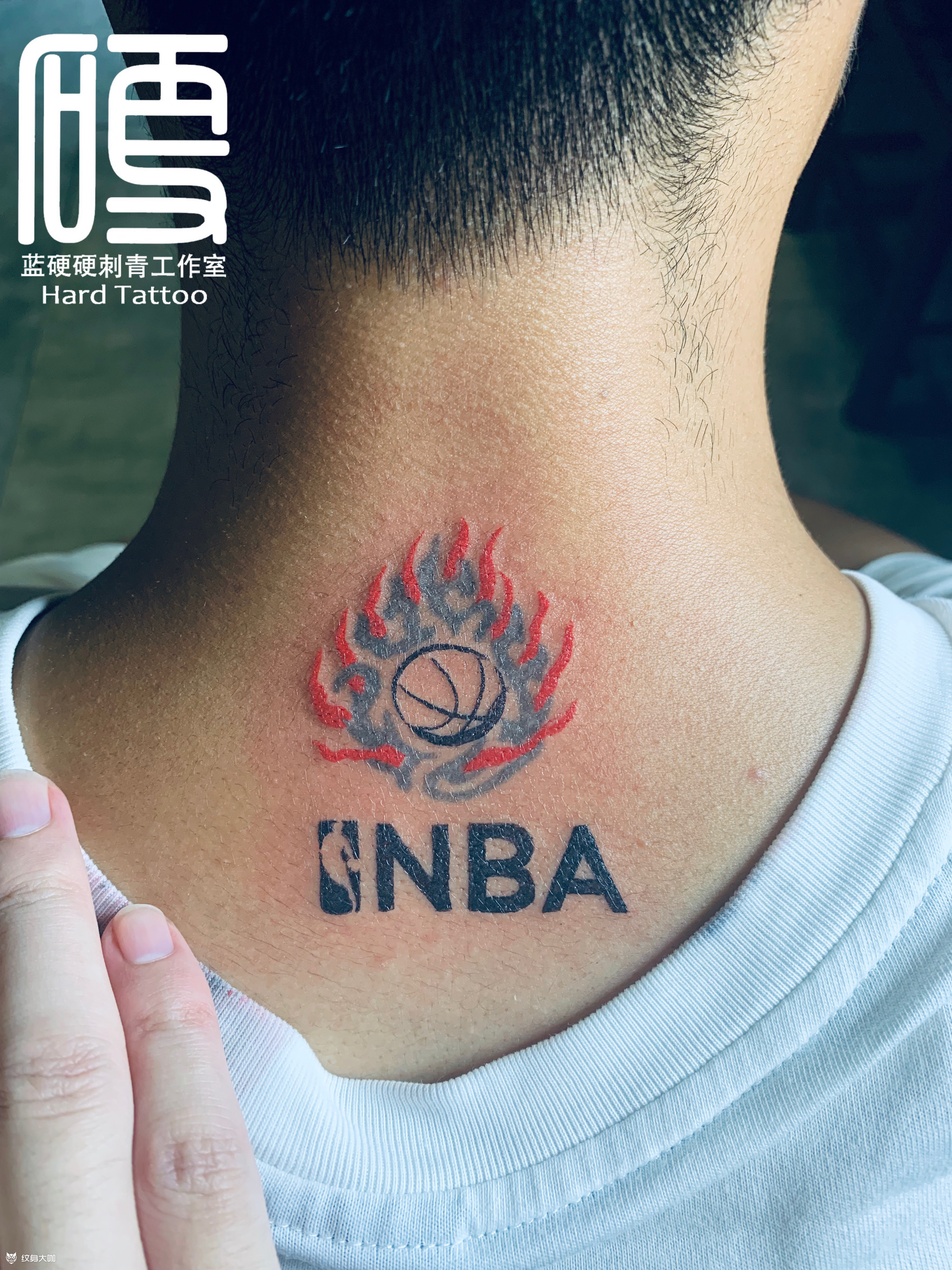 修改添加篮球火焰,字体_纹身图案手稿图片_blue-蓝硬硬的纹身作品集