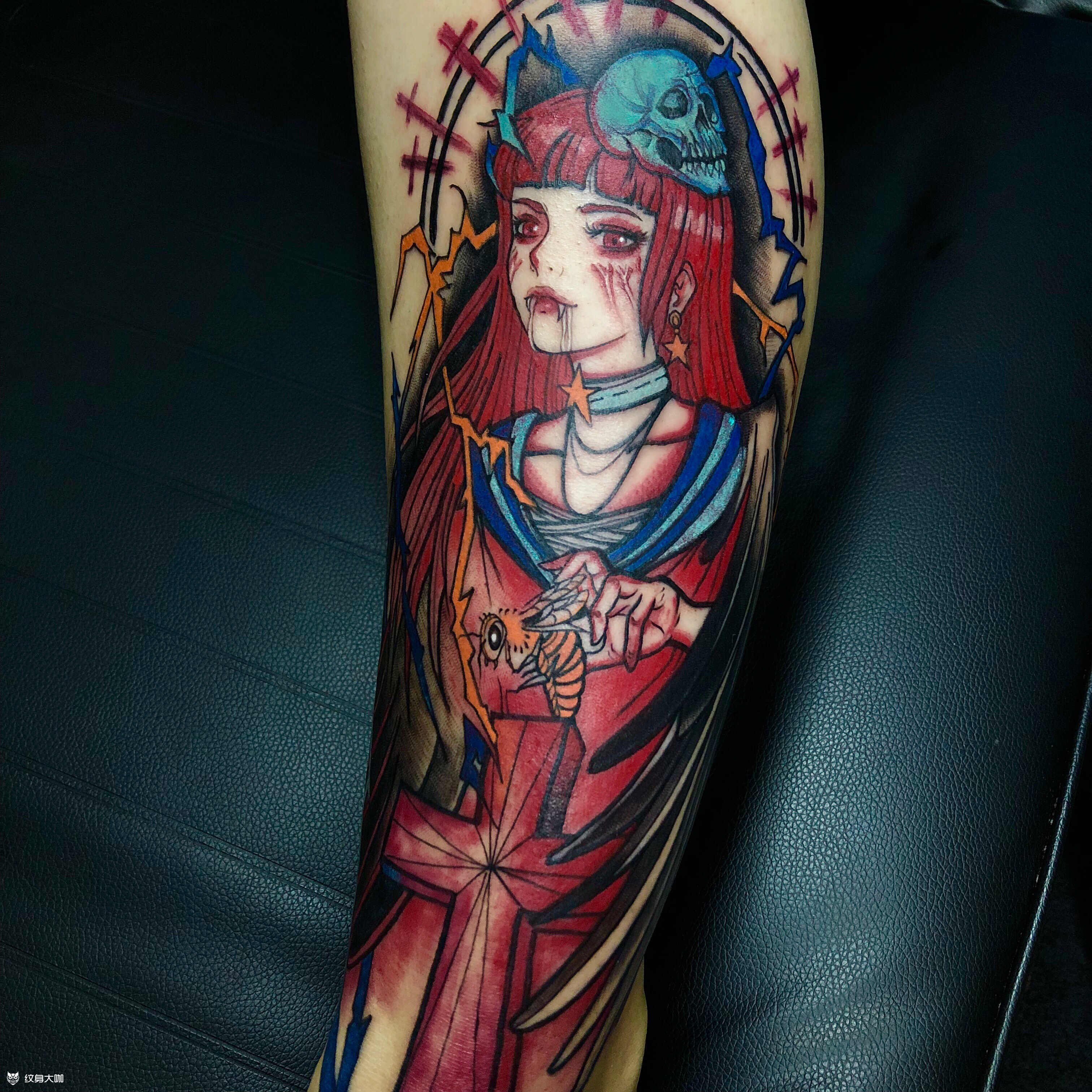 地狱少女1_纹身图案手稿图片_你爸的纹身作品集