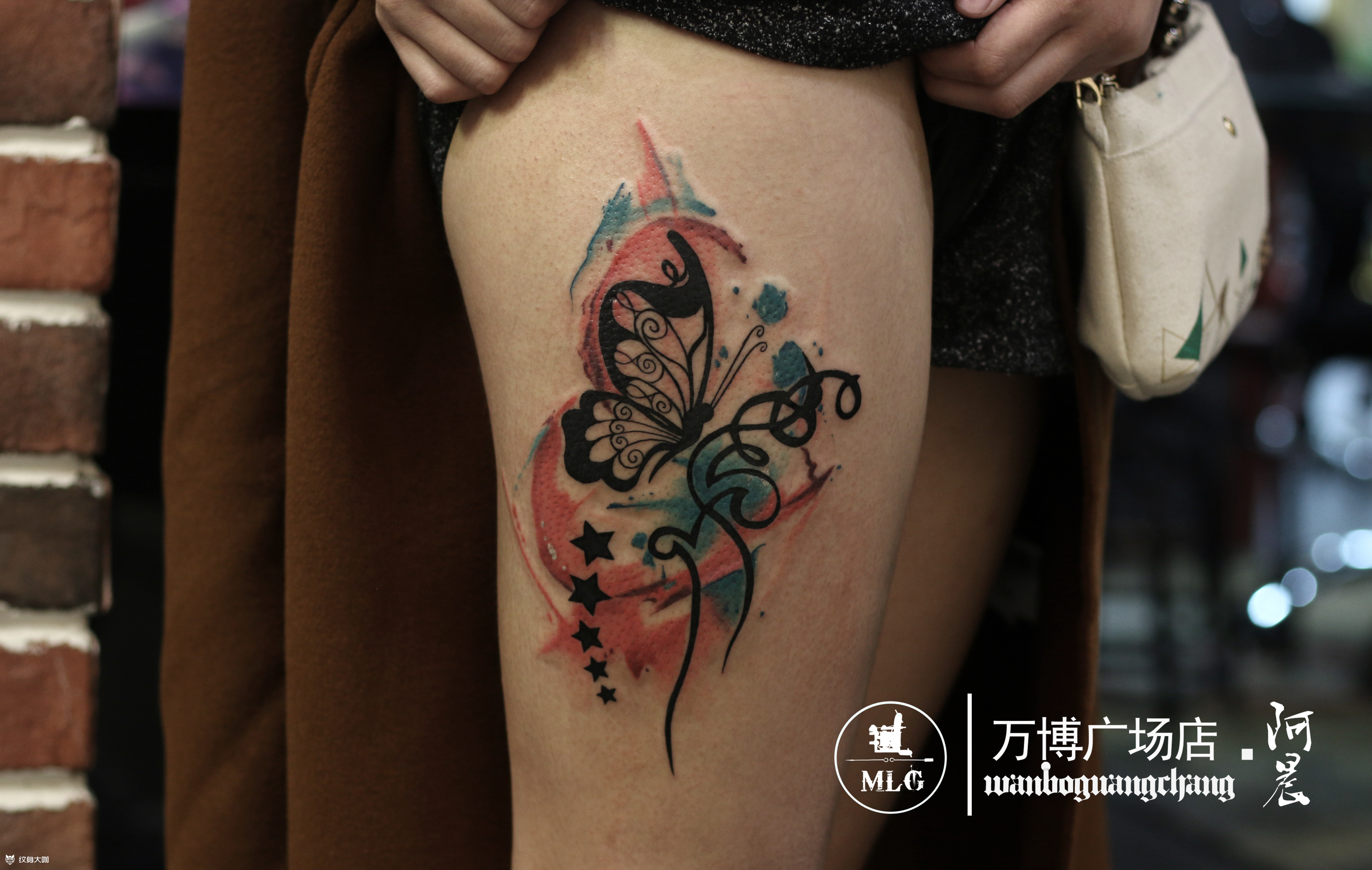 晕染蝴蝶_纹身图案手稿图片_魔罗阁-阿晨的纹身作品集