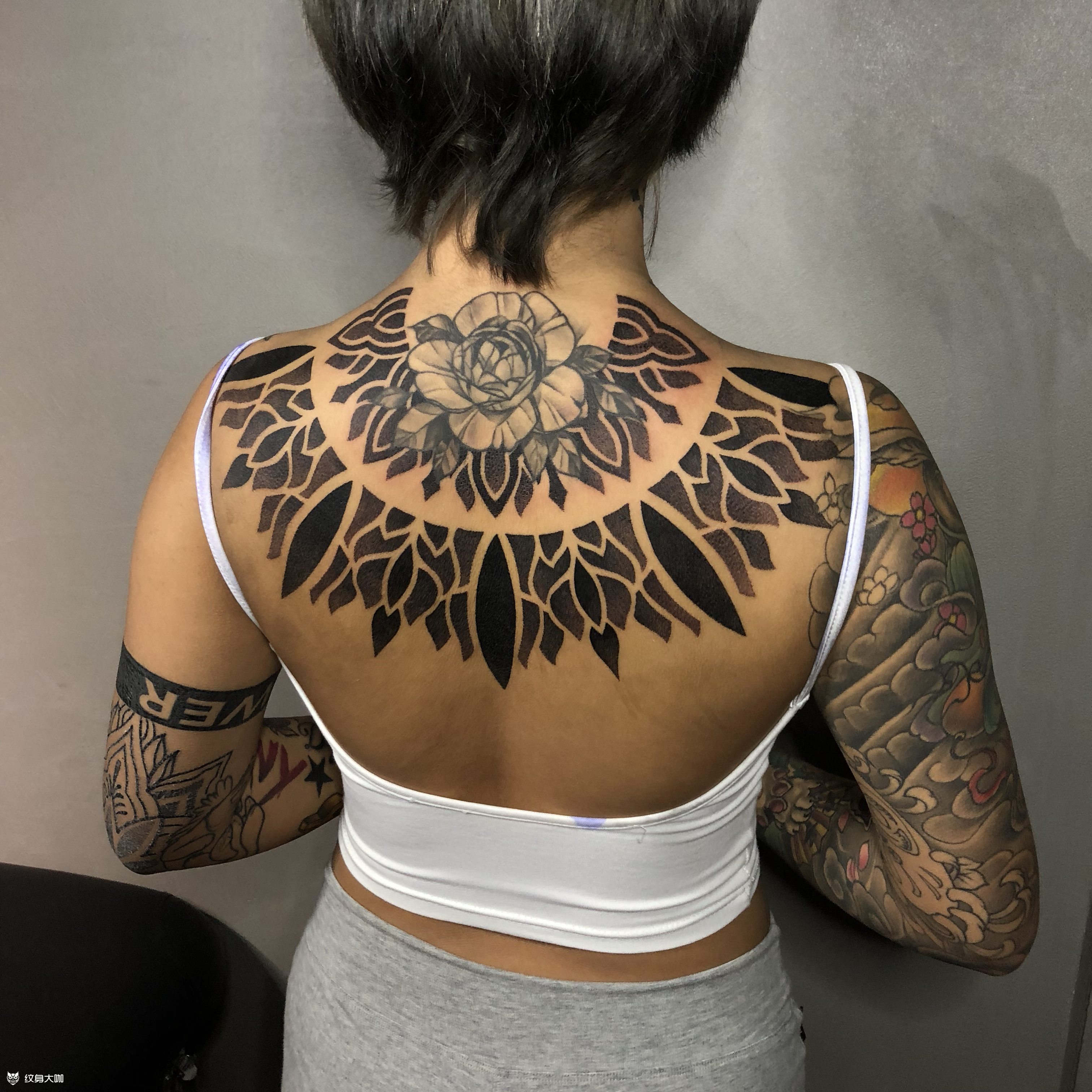 曼陀罗_纹身图案手稿图片_老丸的纹身作品集