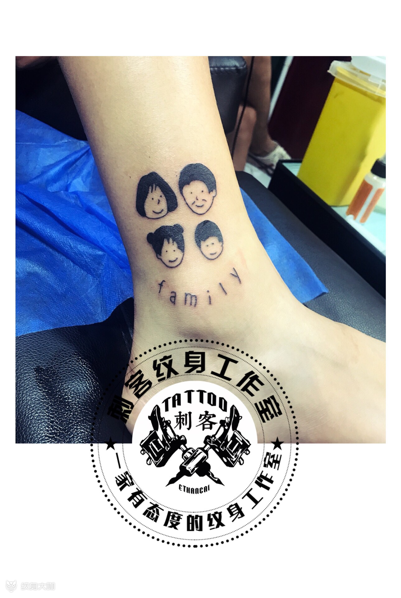 一家四口极简风小妹18岁生日_纹身吧社区 - 纹身大咖