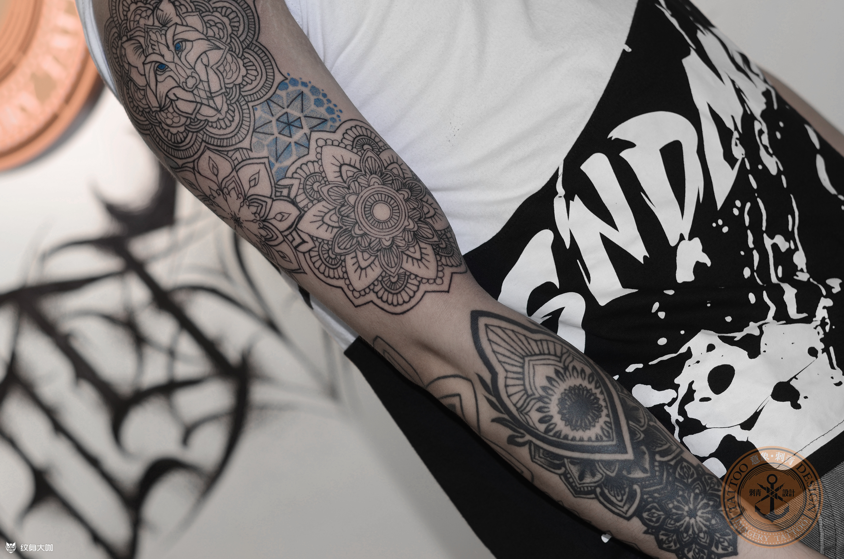 曼陀罗_纹身图案手稿图片_ z的纹身作品集