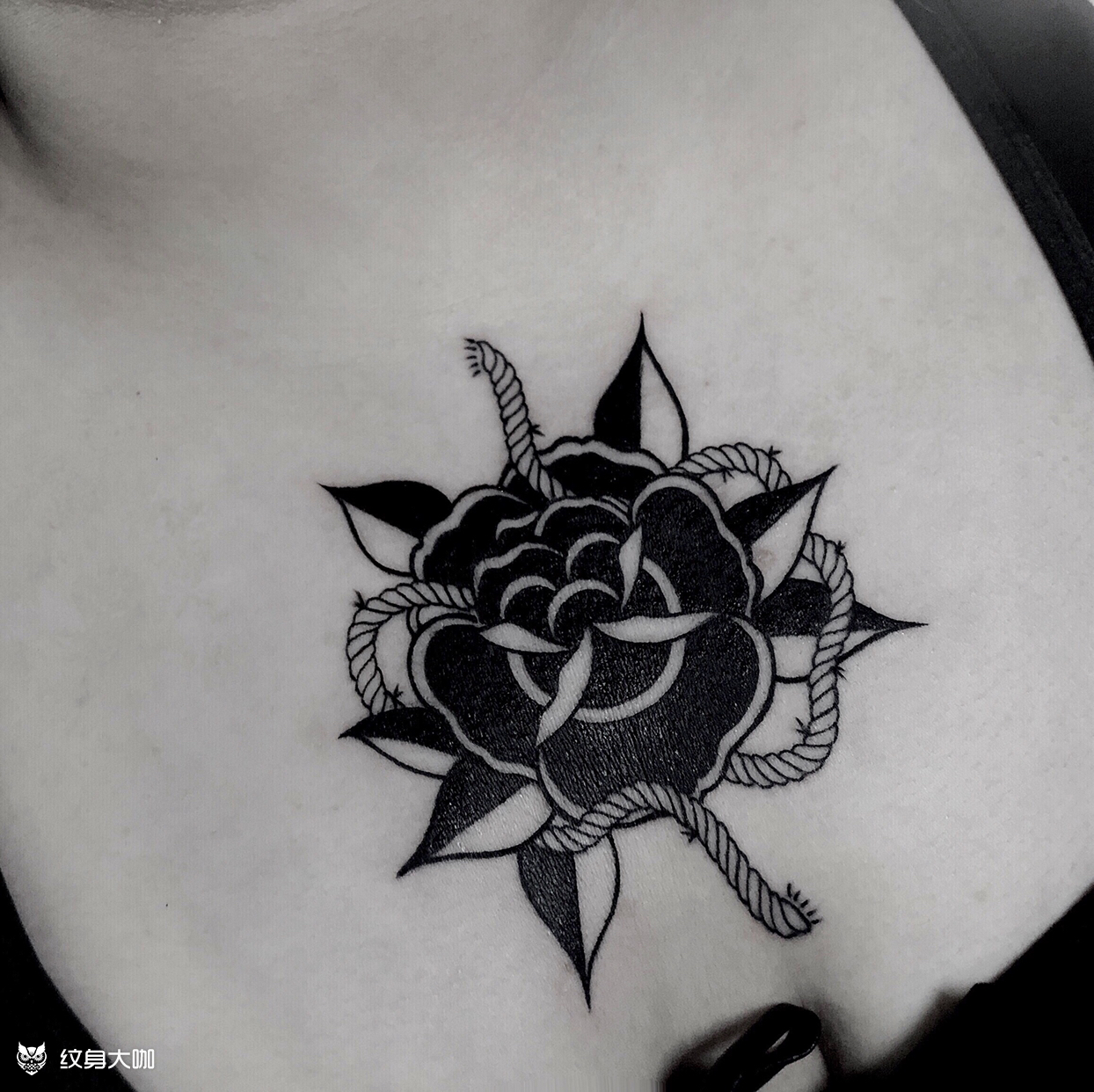 玫瑰_纹身图案手稿图片_么远的纹身作品集