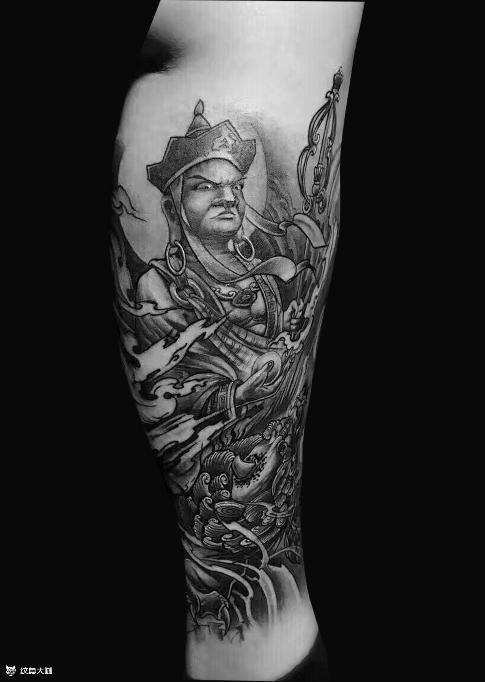 唐三藏_纹身图案手稿图片_梁春的纹身作品集