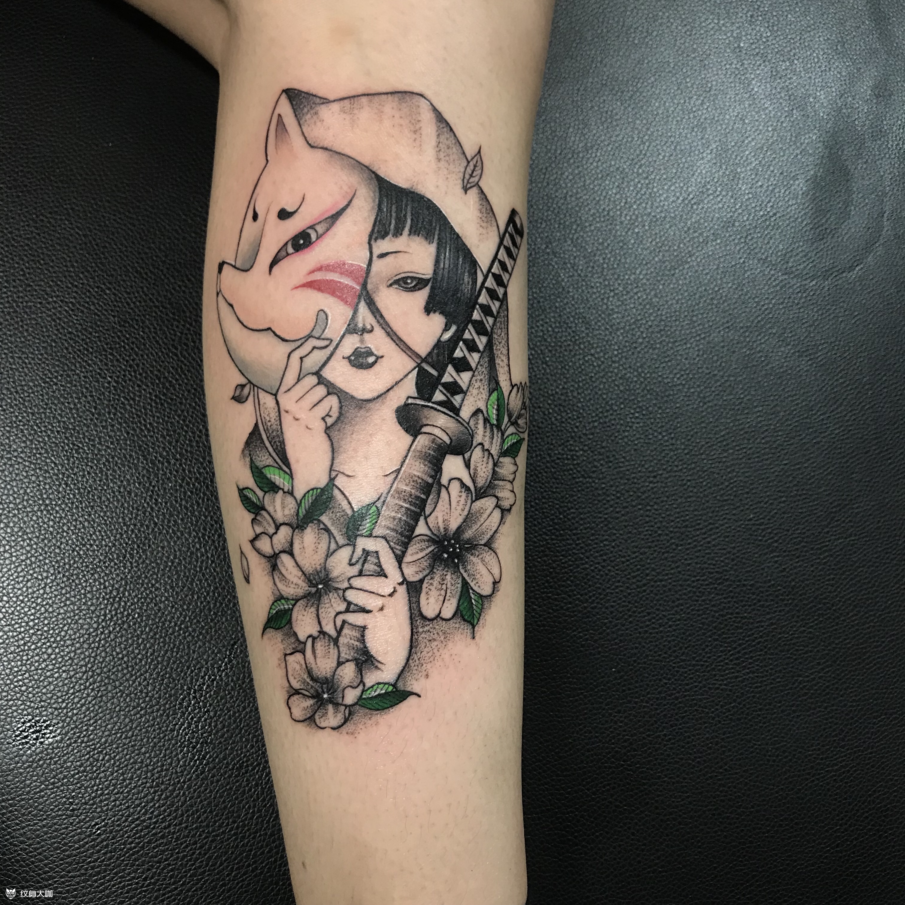 鬼姬?_纹身图案手稿图片_小宇的纹身作品集