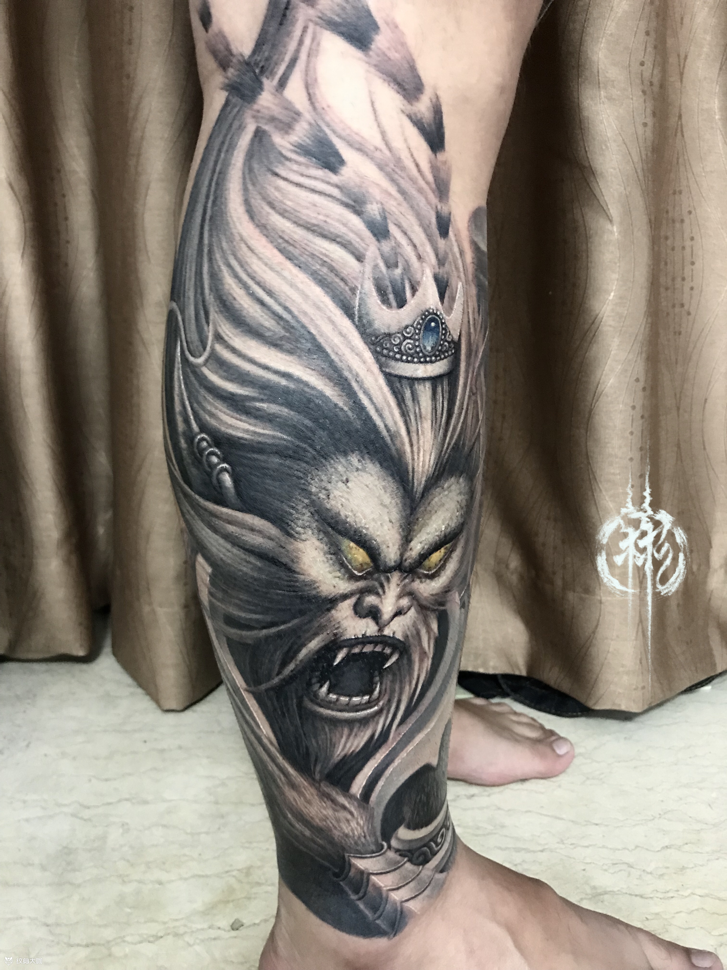 魔猴_纹身图案手稿图片_彬的纹身作品集