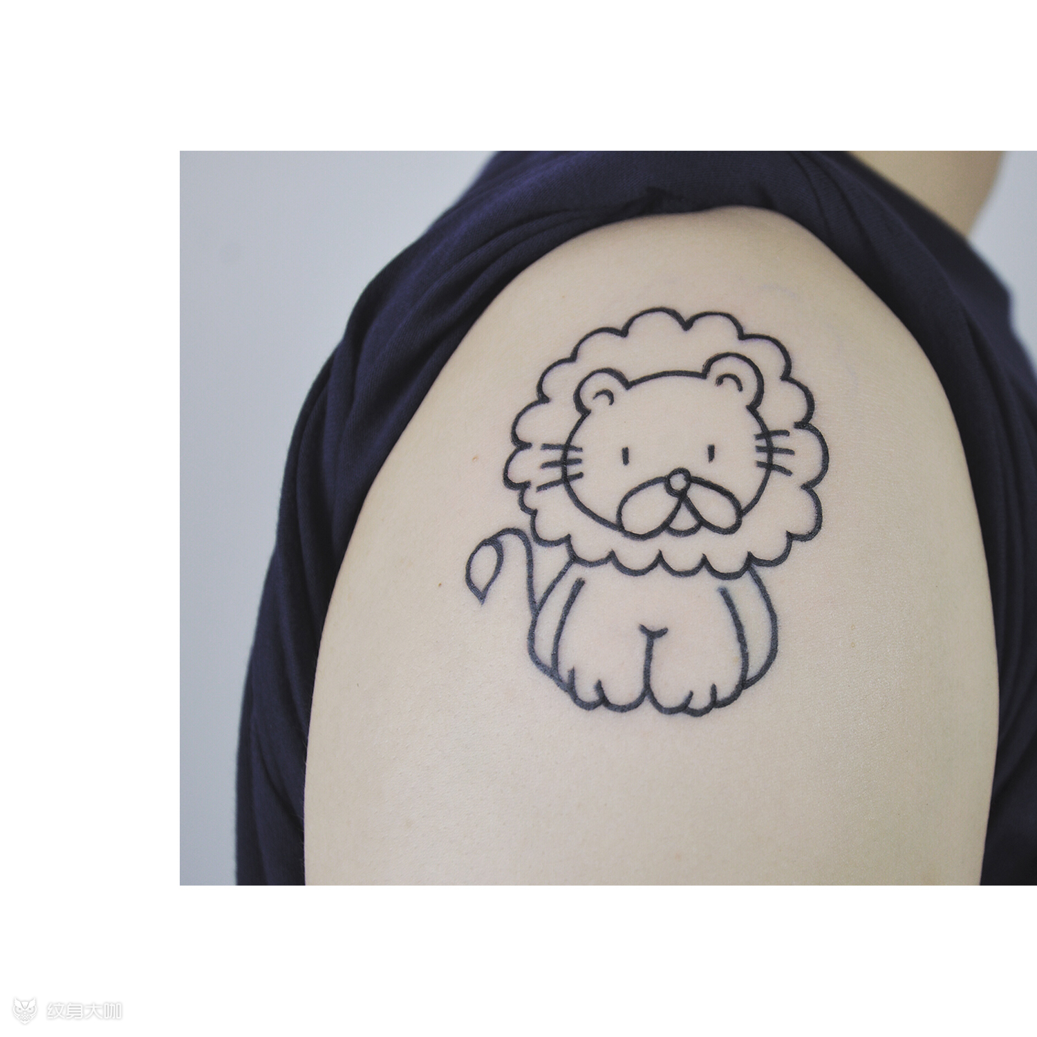 小狮子_纹身图案手稿图片_maru 的纹身作品集