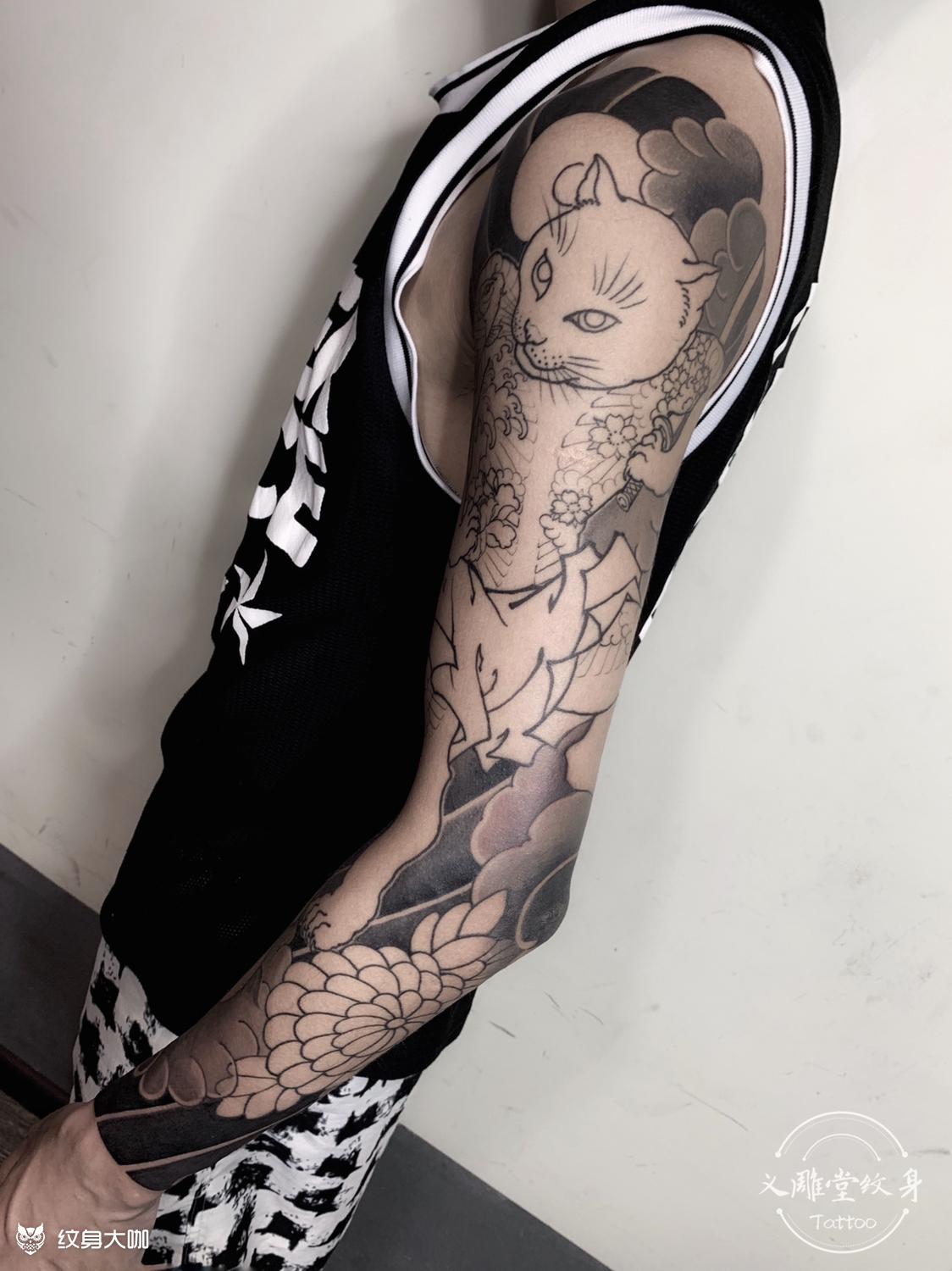 猫花臂_纹身吧社区 - 纹身大咖