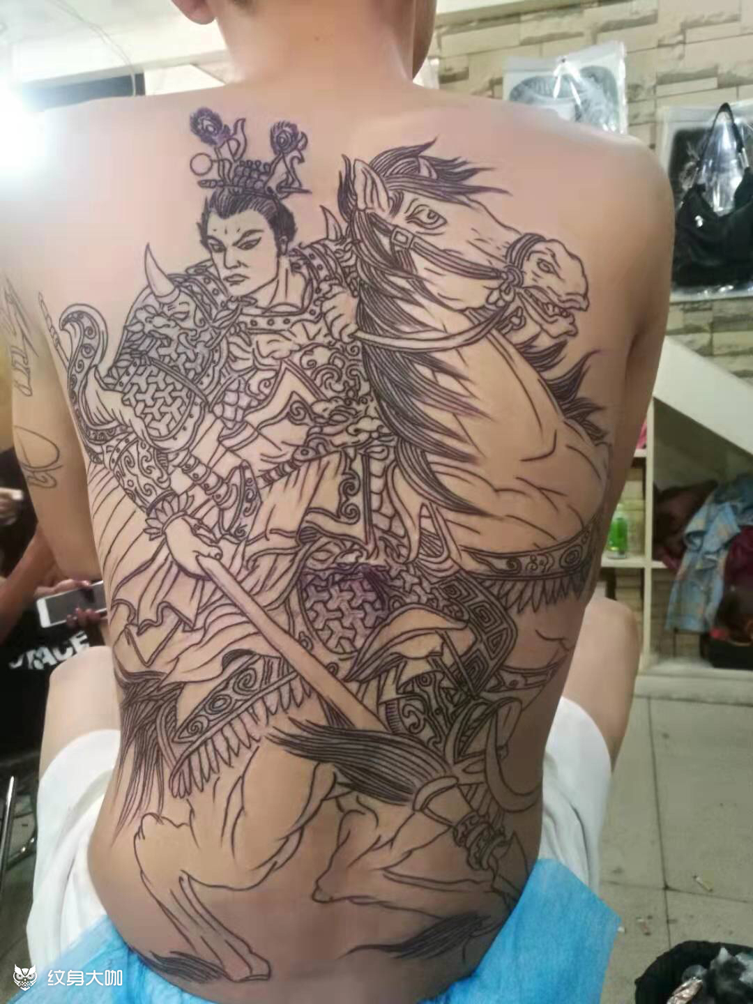 吕布_纹身图案手稿图片_飞扬阿德的纹身作品集