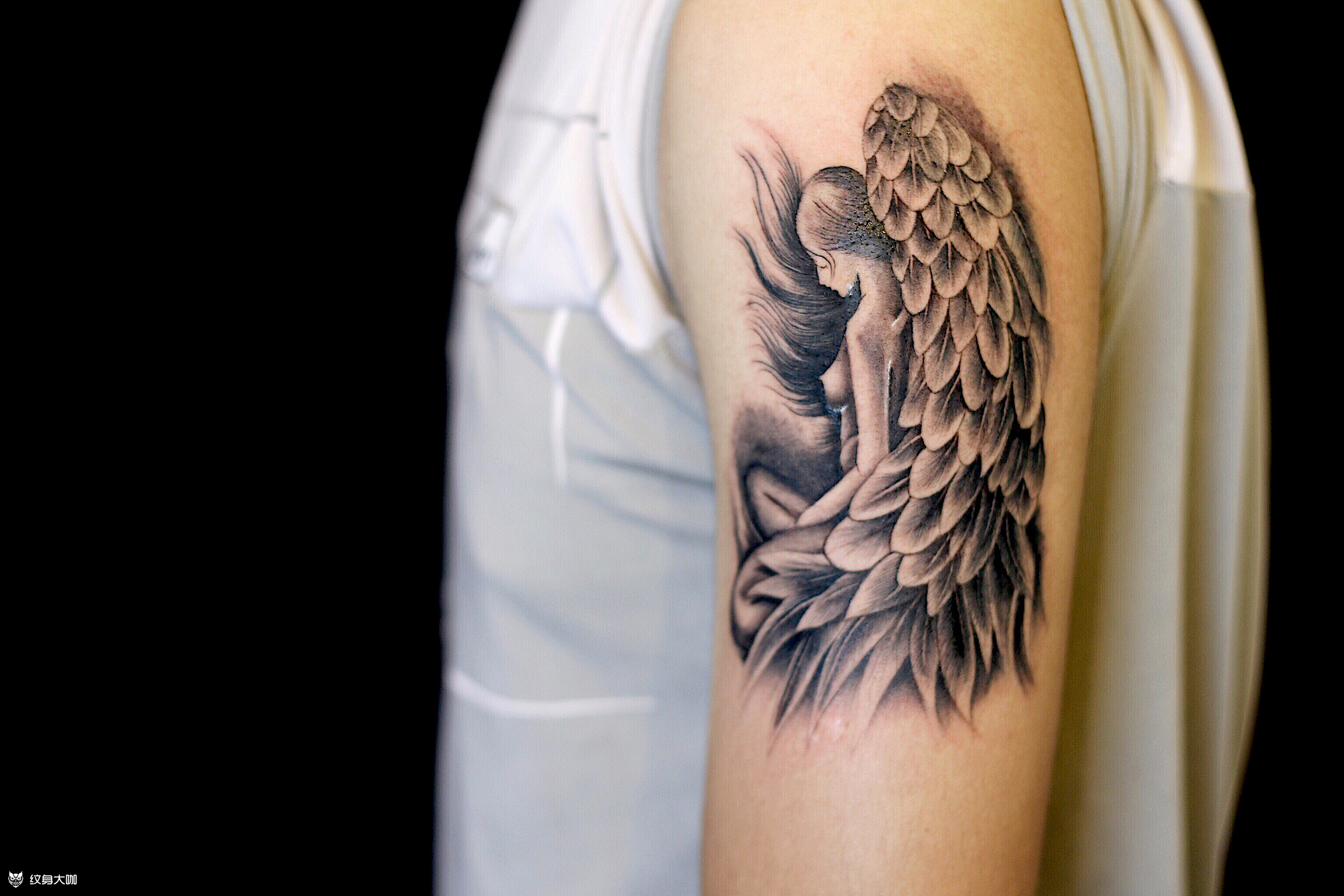 天使_纹身图案手稿图片_唇唇的纹身作品集