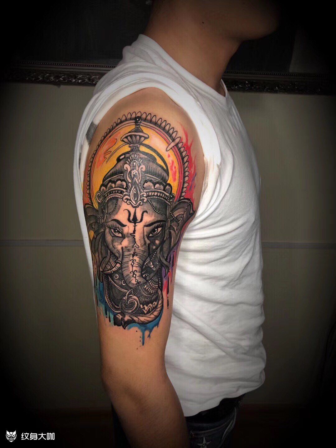 象神_纹身图案手稿图片_凝的纹身作品集