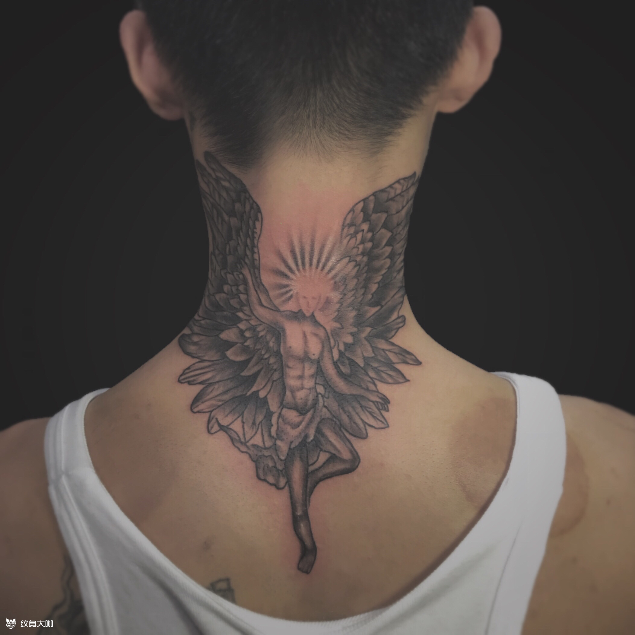 炽天使_纹身图案手稿图片_陈兜兜的纹身作品集