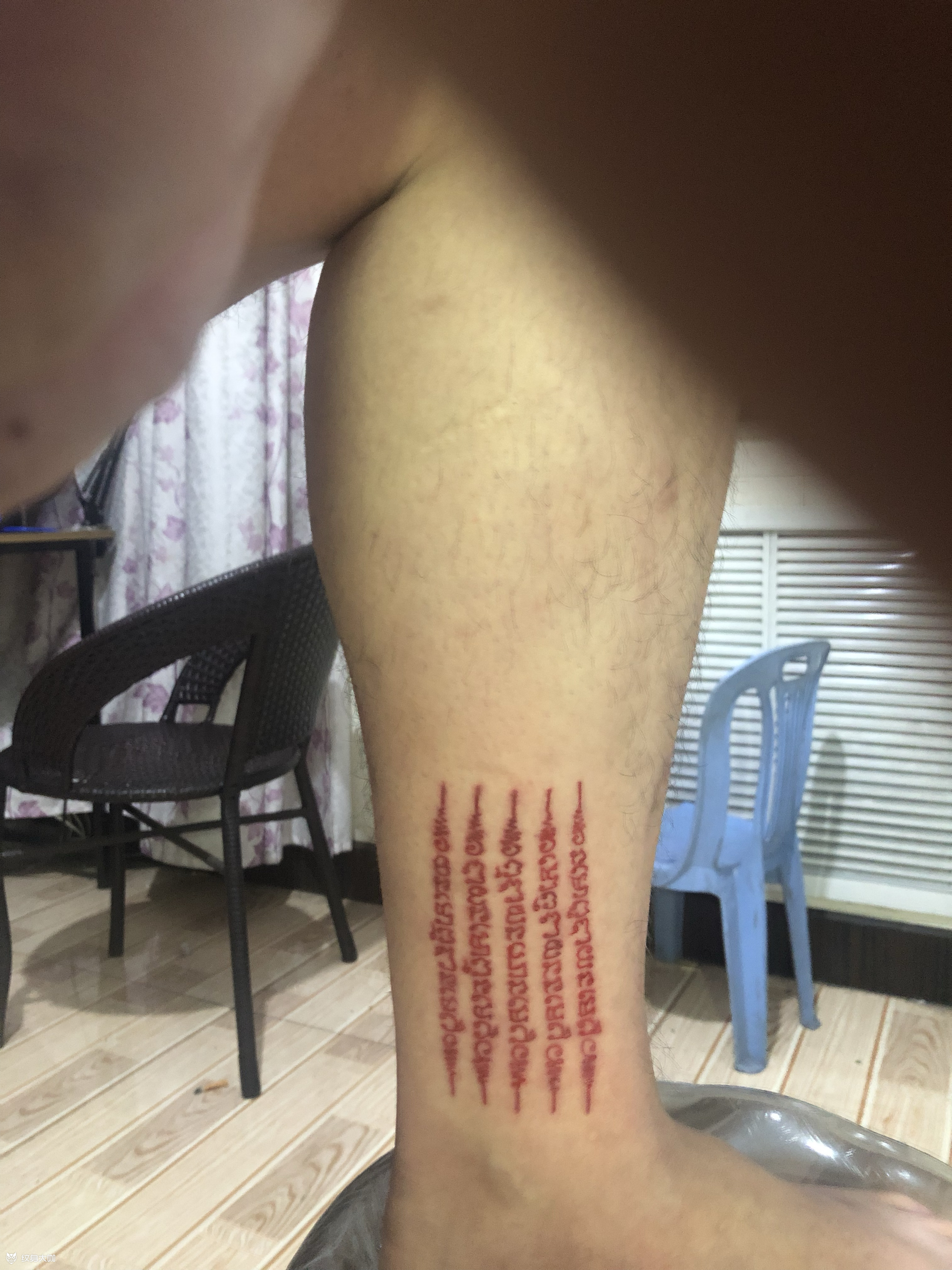 泰国五条经文_纹身图案手稿图片_赵军的纹身作品集