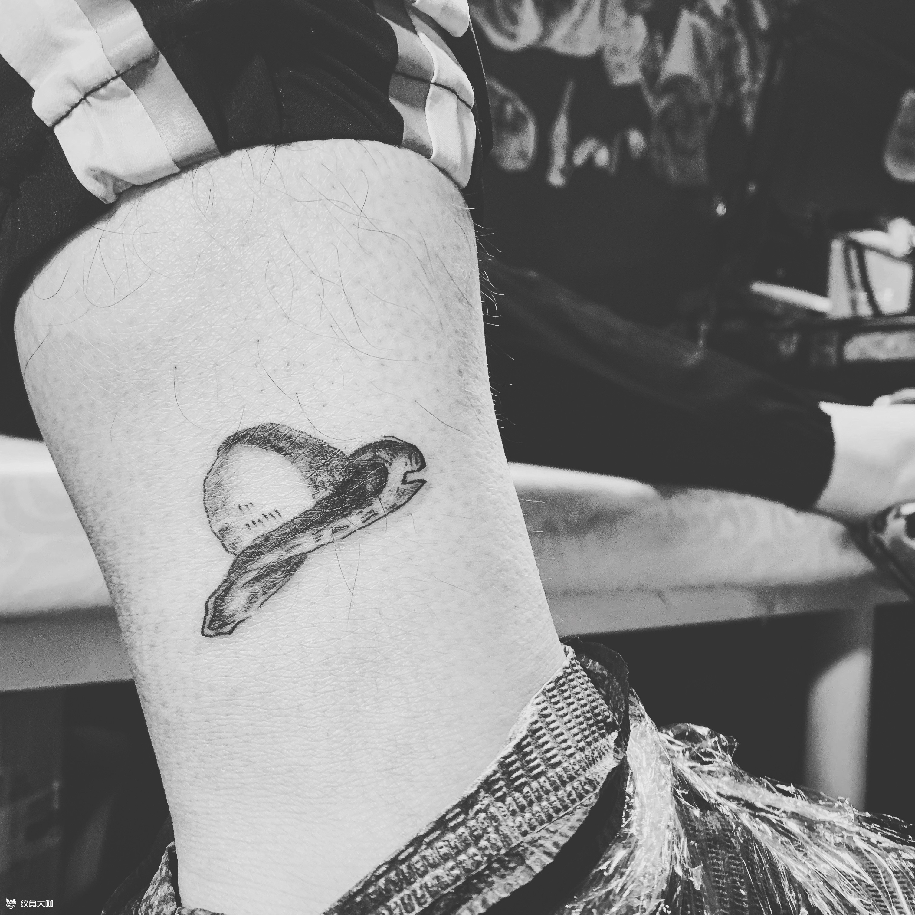 草帽_纹身图案手稿图片_林润嘉的纹身作品集