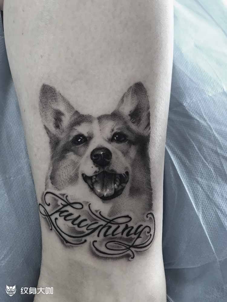 狗子_纹身图案手稿图片_王硕的纹身作品集