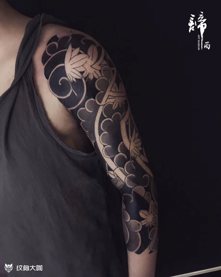 老传统_纹身图案手稿图片_阿豪hao的纹身作品集
