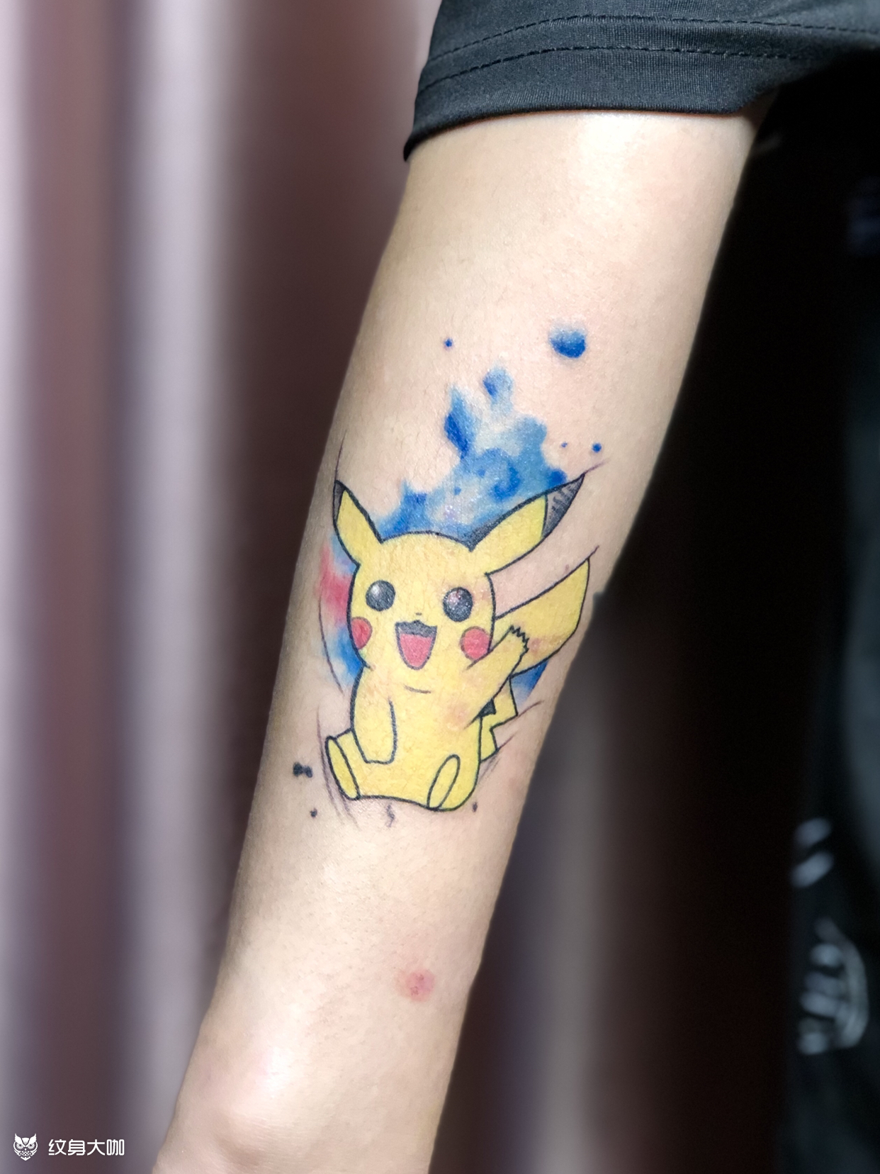皮卡丘_纹身图案手稿图片_big baby 的纹身作品集