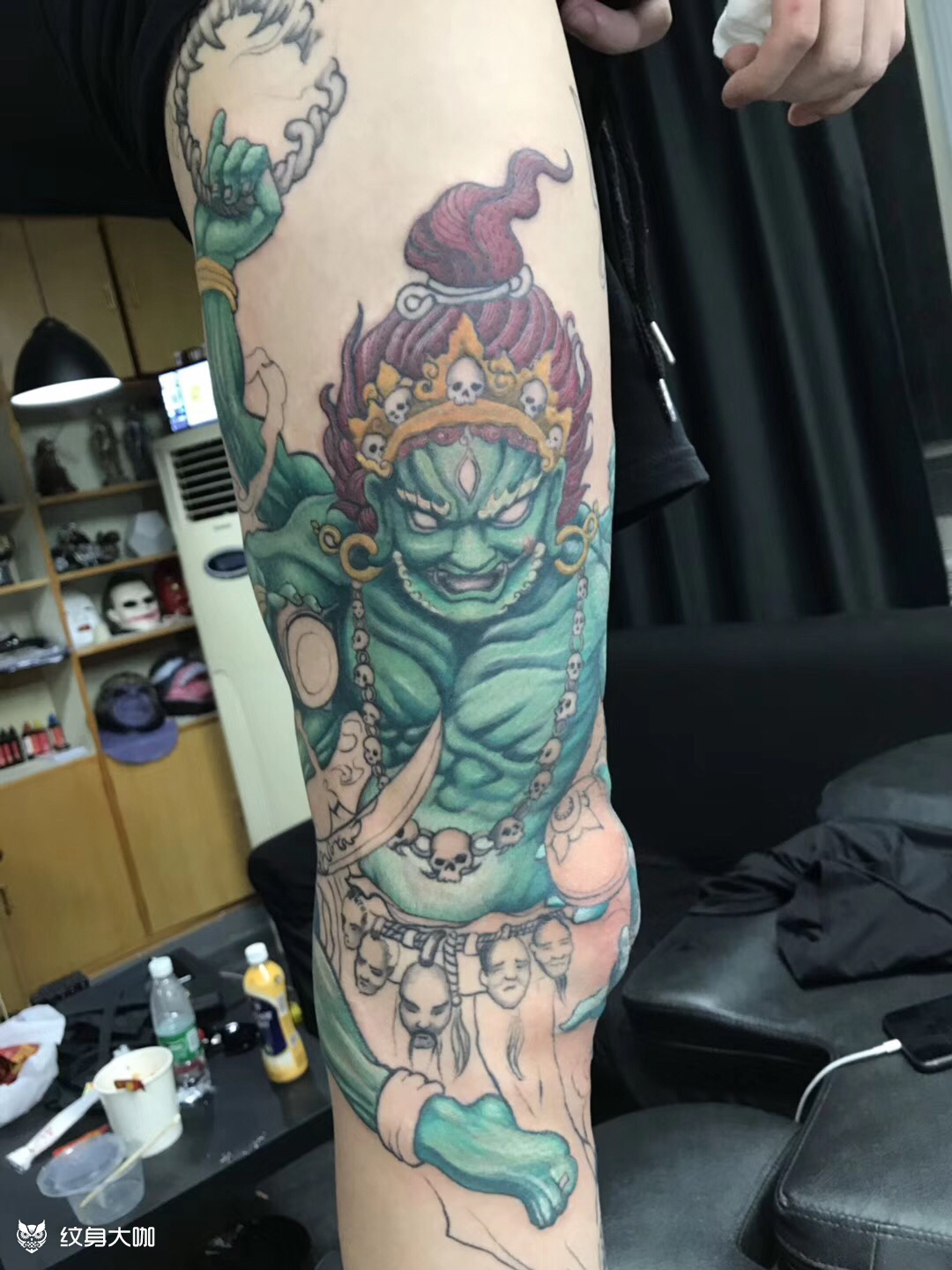 大黑天财神_纹身图案手稿图片_胖虎91的纹身作品集