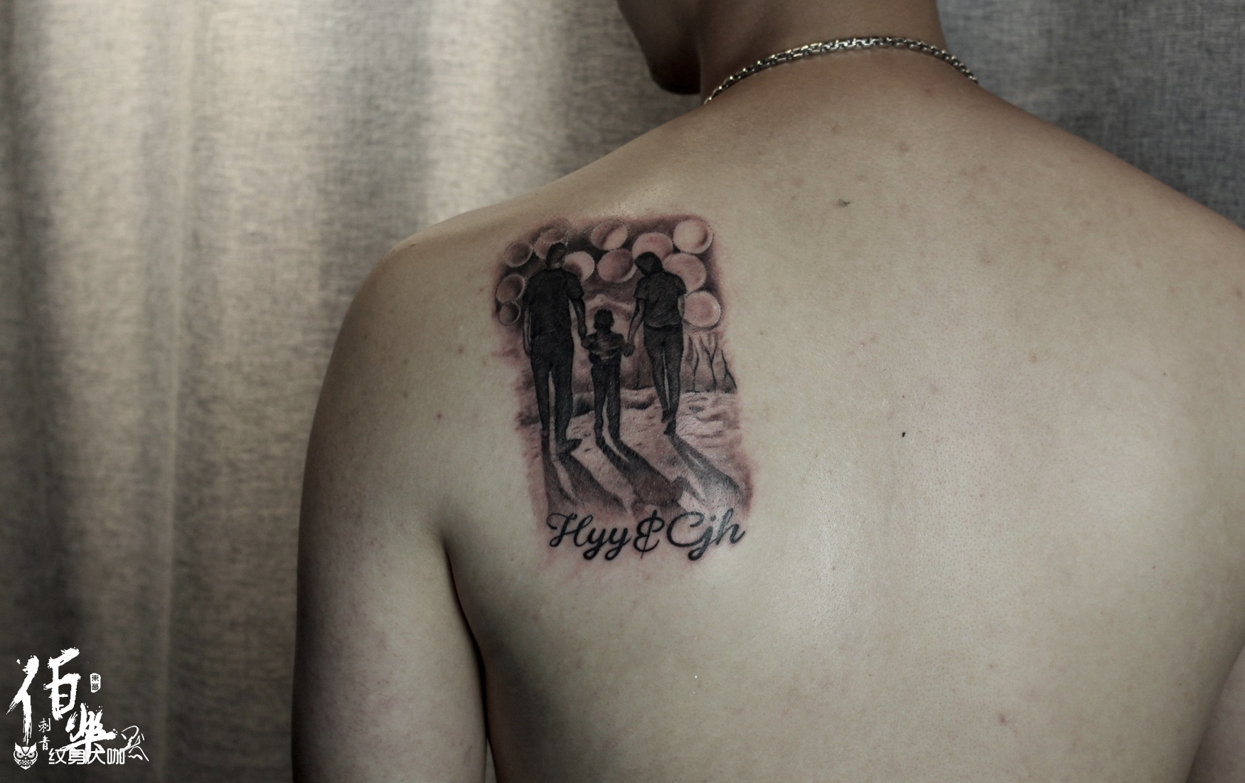 family_纹身图案手稿图片_雕默的纹身作品集