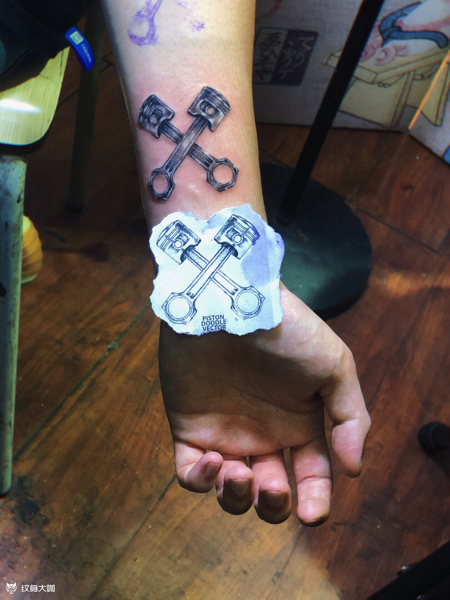 汽车活塞车行老板说这是个汽车_纹身吧社区 - 纹身大咖