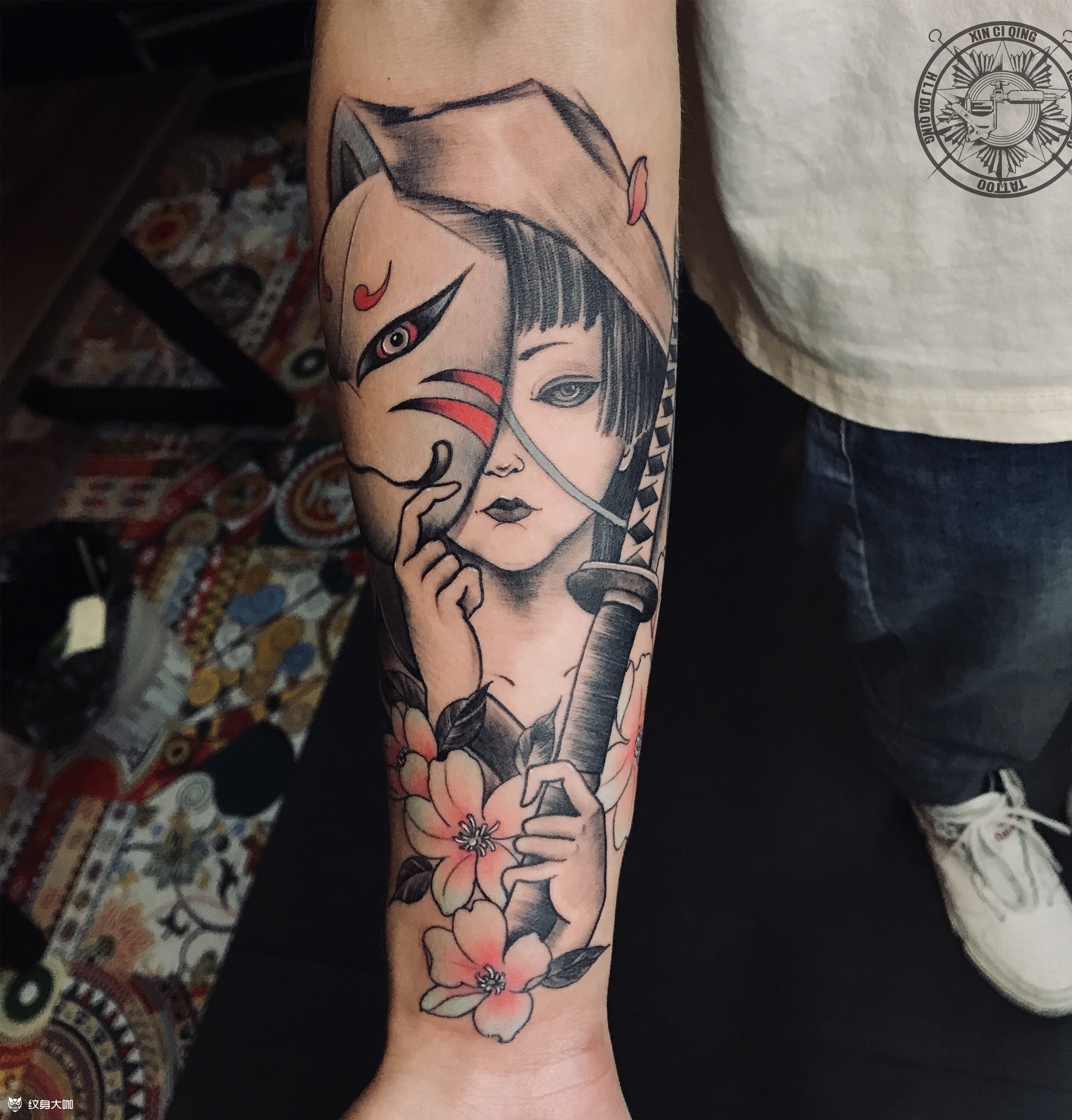 富江_纹身图案手稿图片_刘鑫的纹身作品集