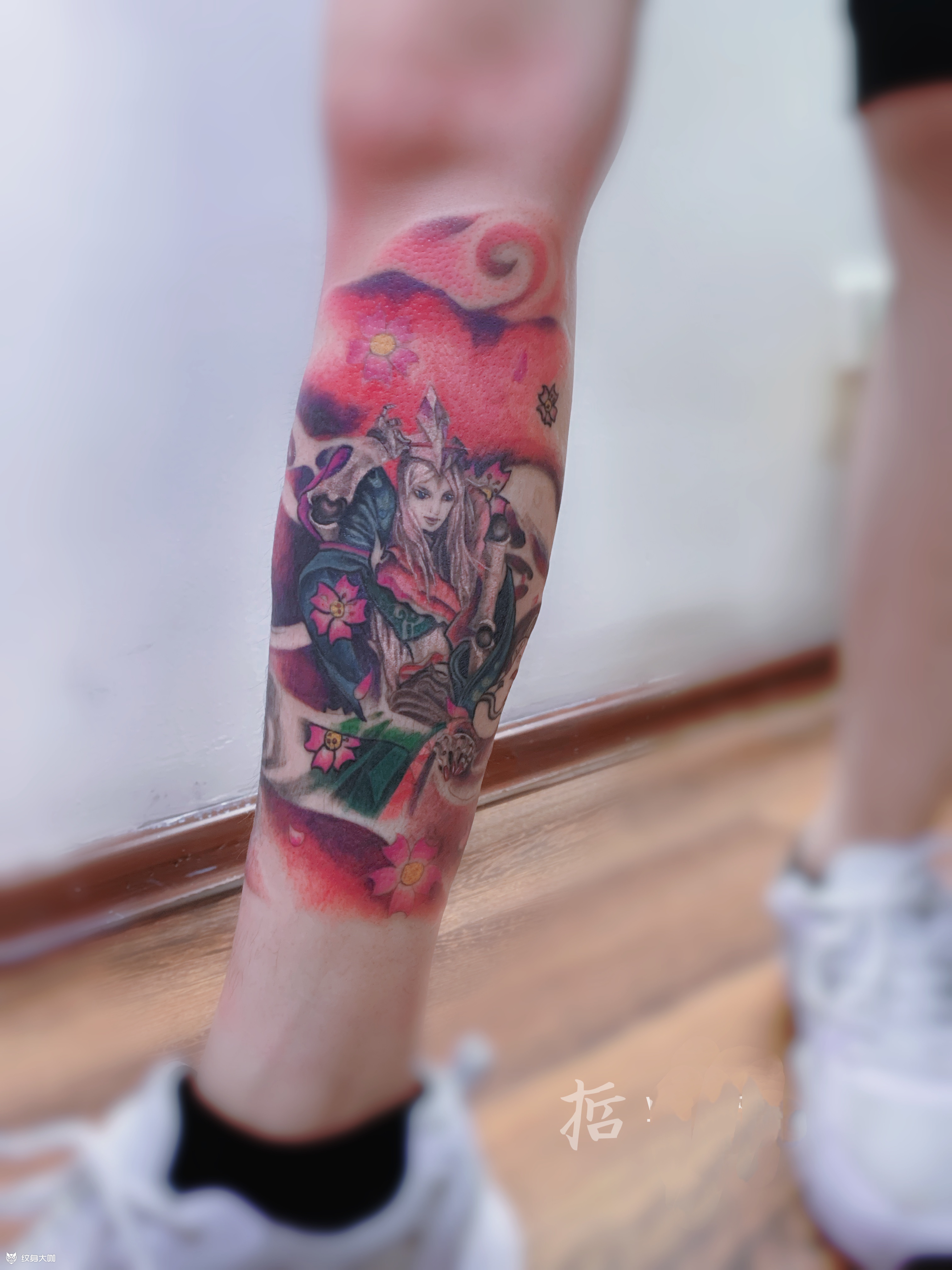 王者荣耀元歌_纹身图案手稿图片_付羽哲的纹身作品集