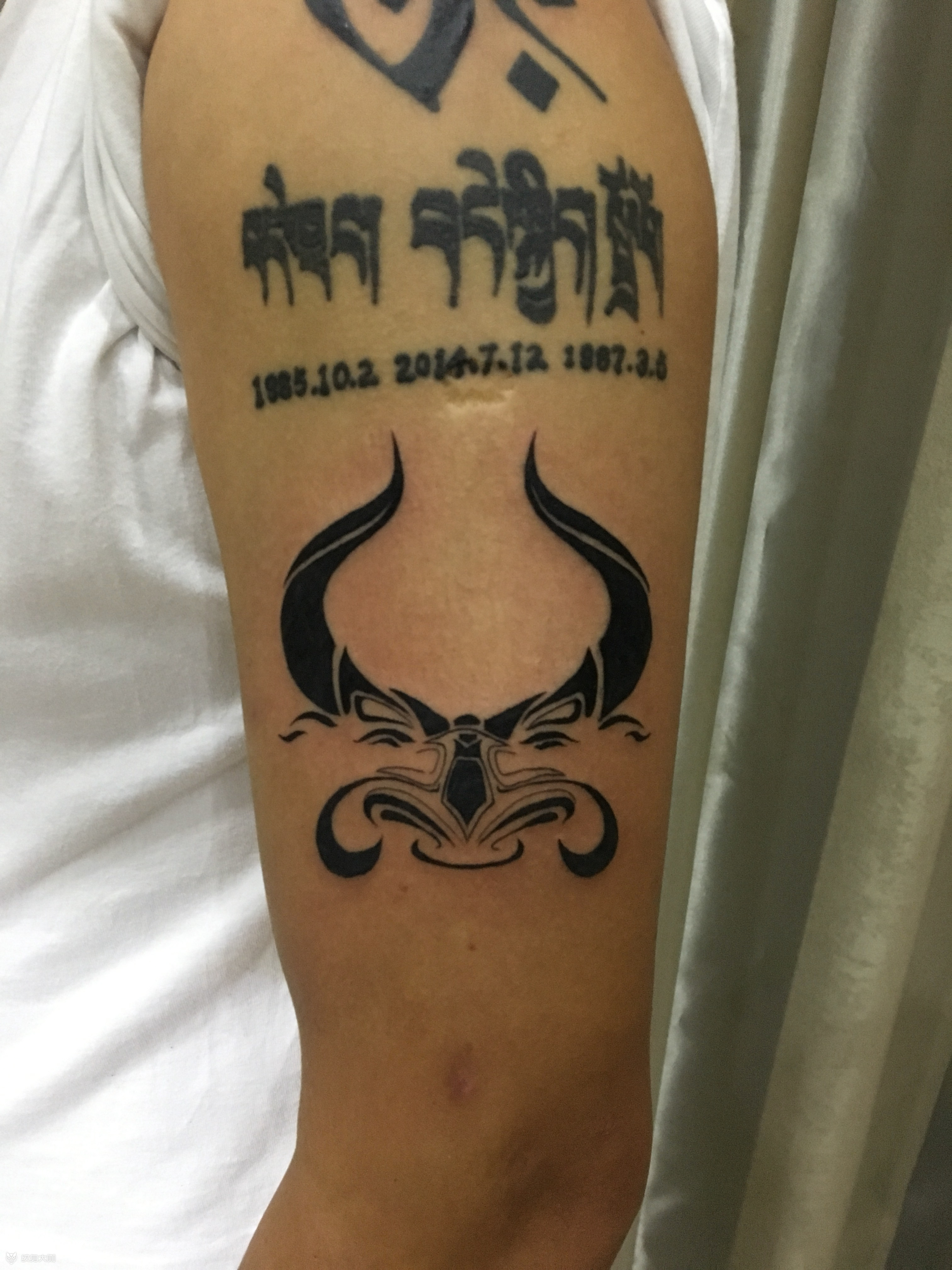 生肖牛_纹身图案手稿图片_李飞的纹身作品集