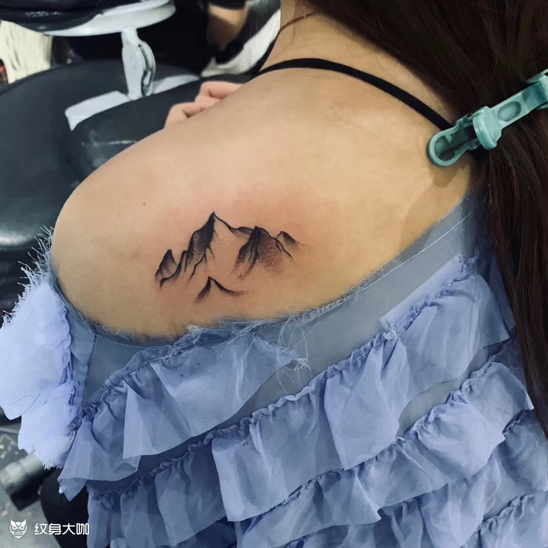 山海_纹身图案手稿图片_小宝的纹身作品集