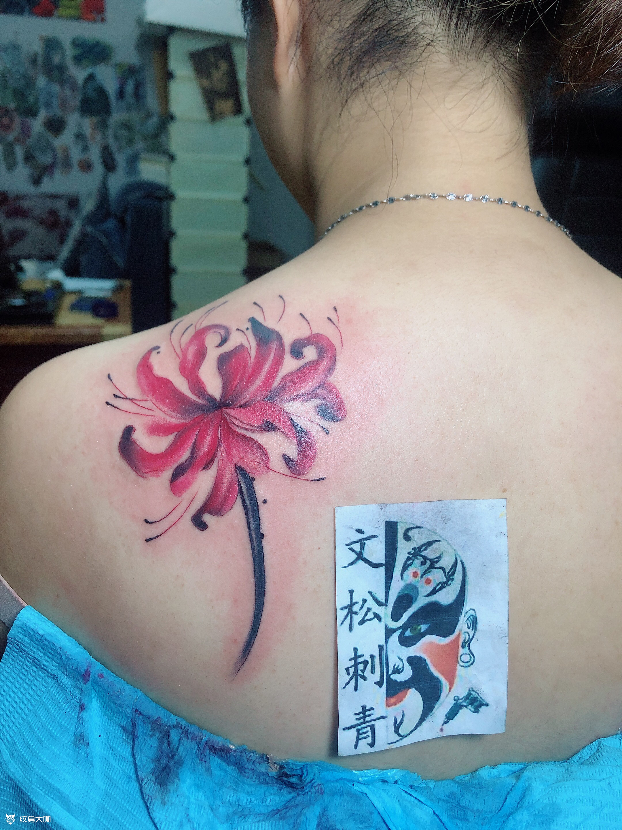 彼岸花_纹身图案手稿图片_扎佐文松刺寈的纹身作品集