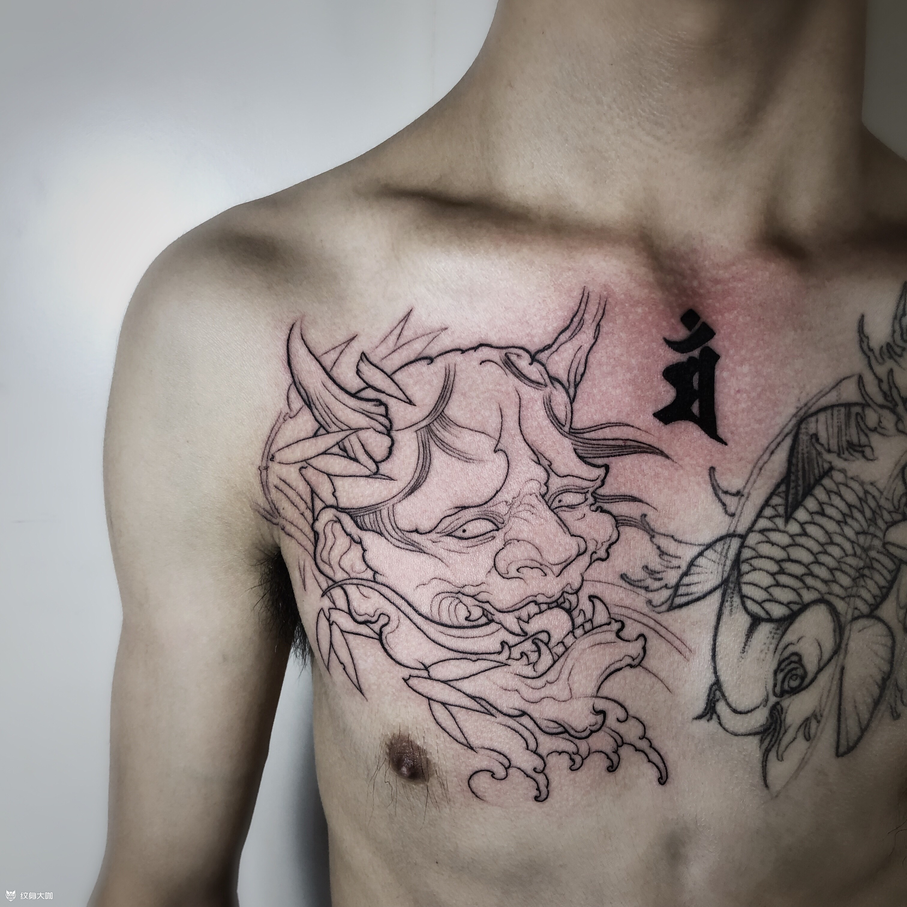 般若(线条)_纹身图案手稿图片_超人的纹身作品集