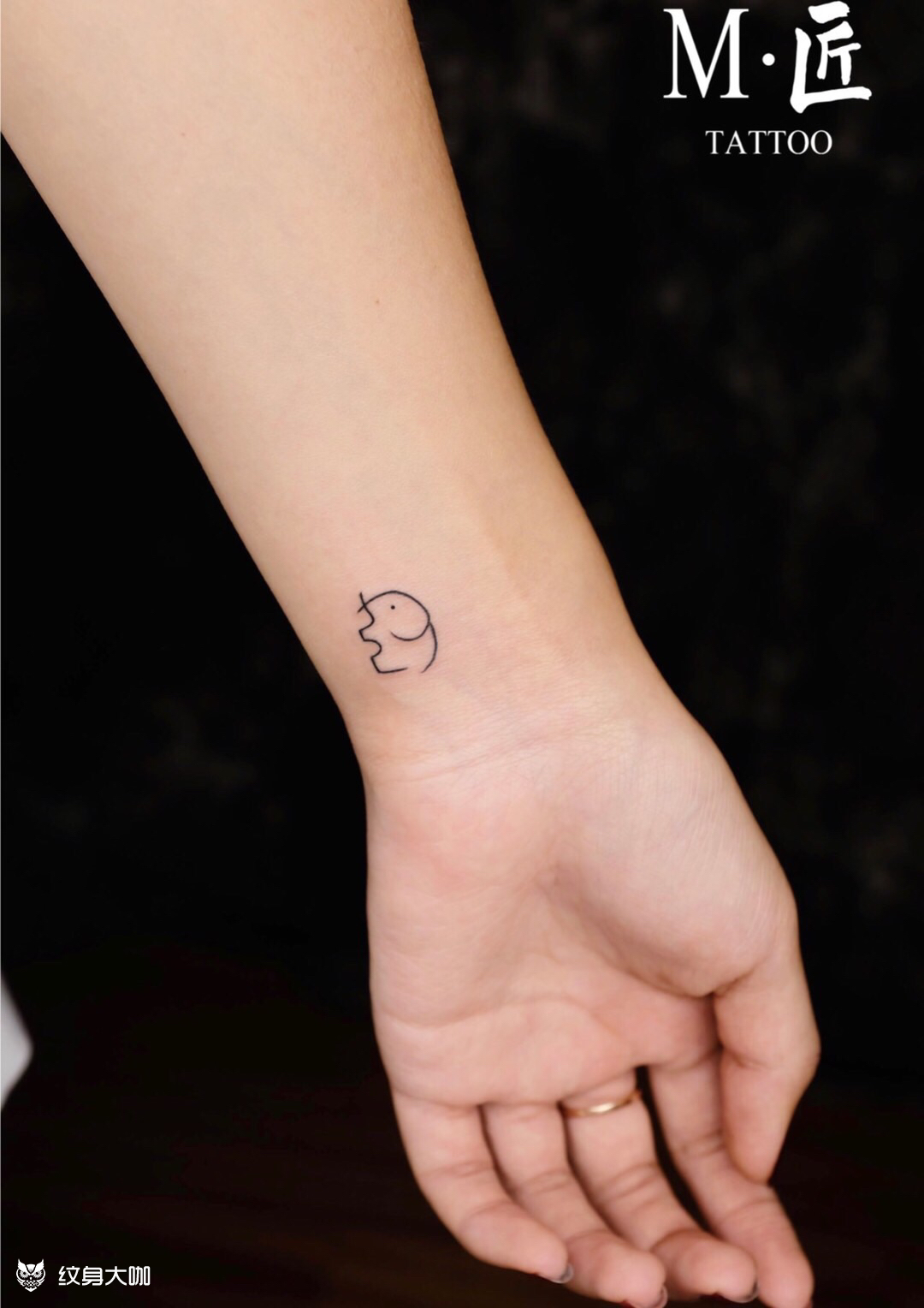 小象_纹身图案手稿图片_mao的纹身作品集