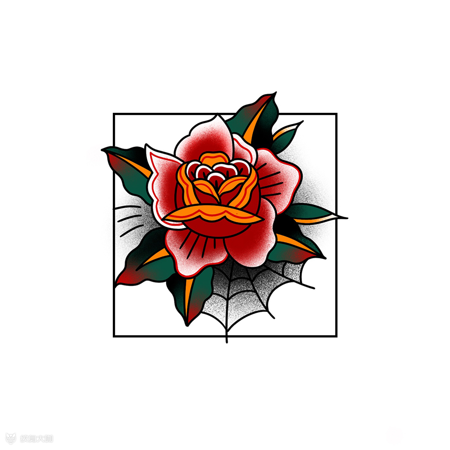 old school玫瑰 #叁_纹身吧社区 - 纹身大咖