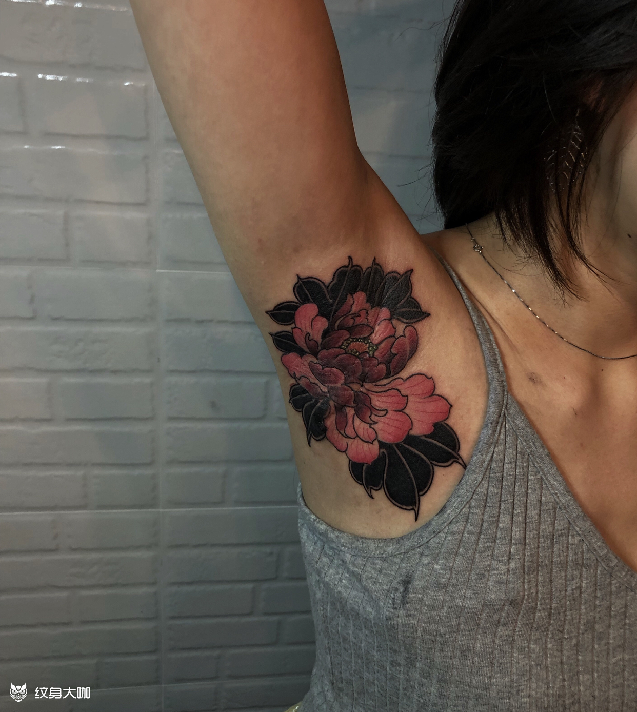 腋下疤痕遮盖_纹身图案手稿图片_阿虎的纹身作品集