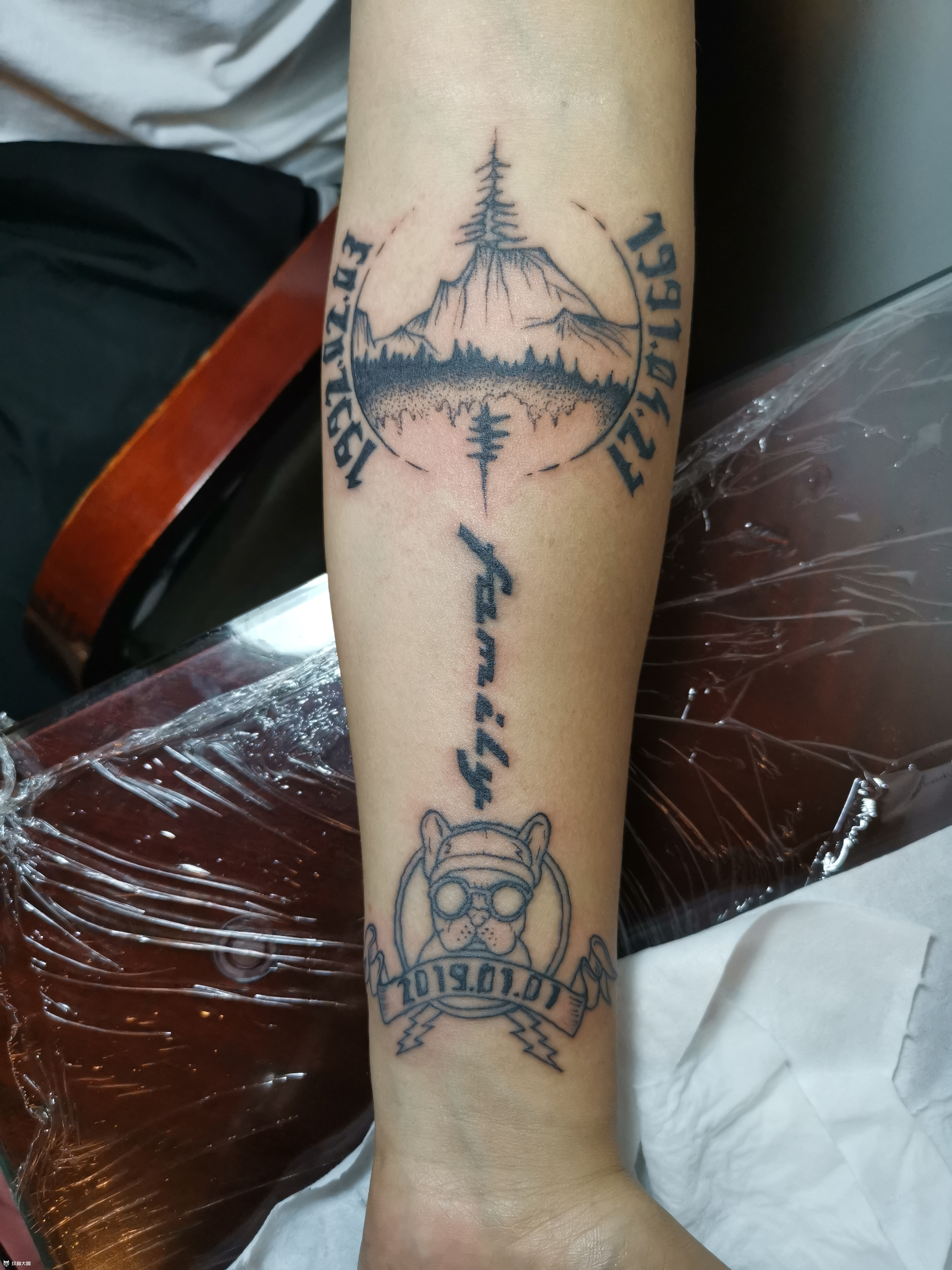 父爱如山_纹身图案手稿图片_玫子的纹身作品集