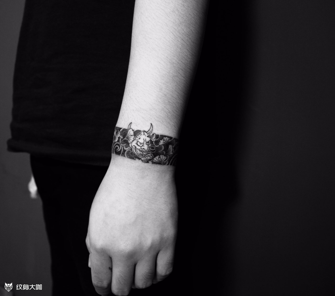 手环!般若!臂环!遮盖!_纹身图案手稿图片_王海峰的纹身作品集
