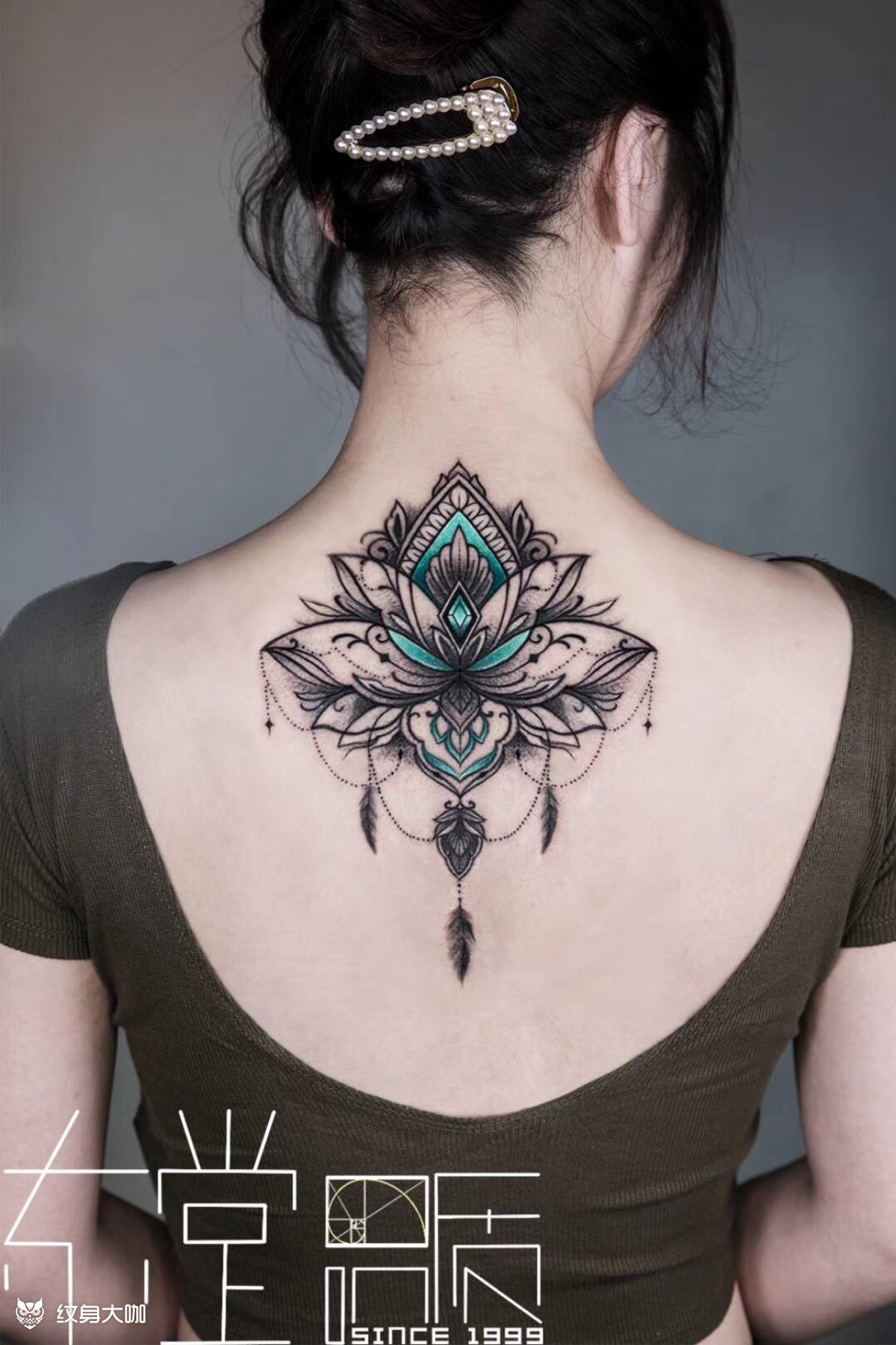 梵花_纹身图案手稿图片_张轩荣的纹身作品集