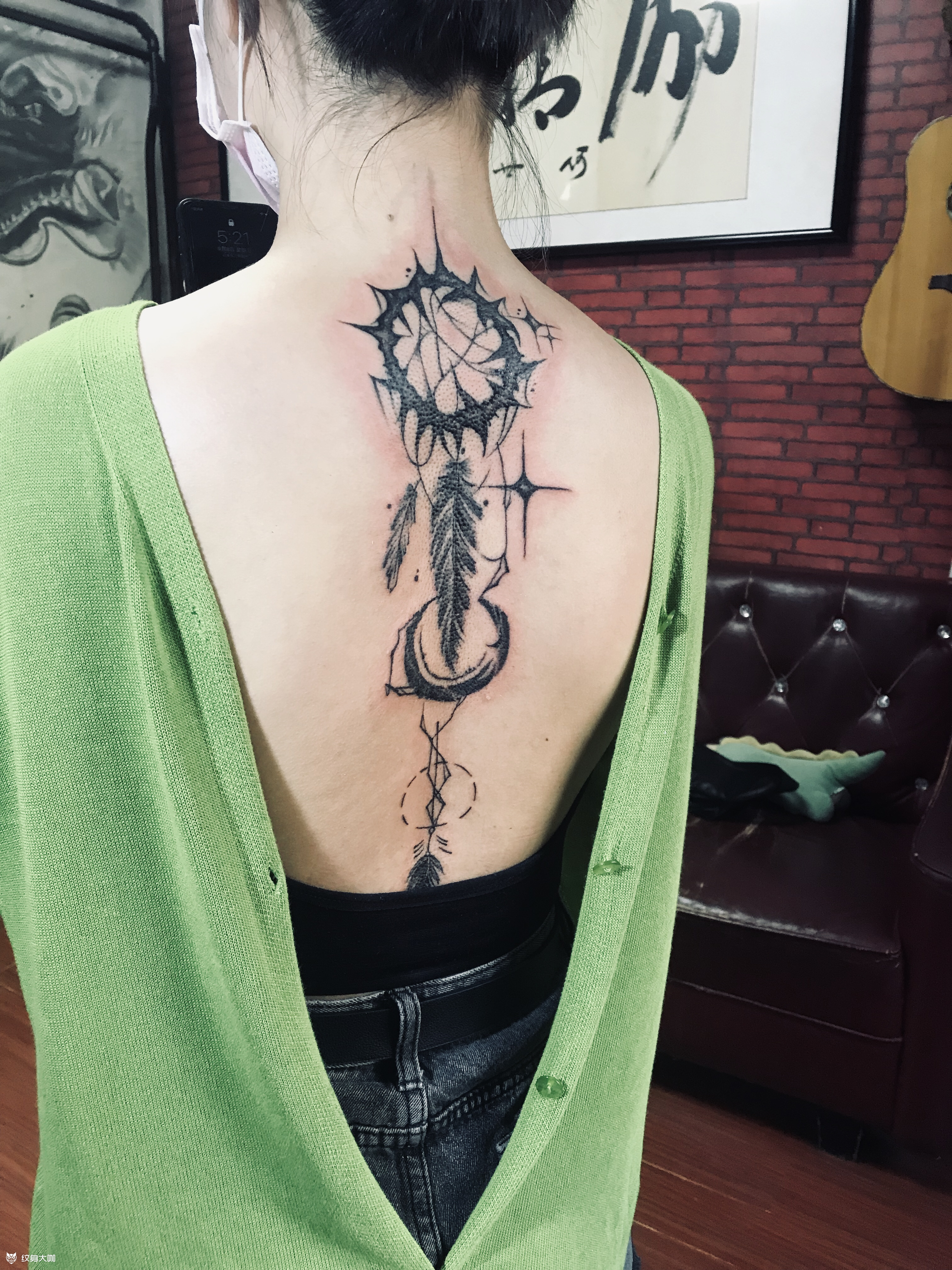 荆棘捕梦网_纹身图案手稿图片_王东的纹身作品集