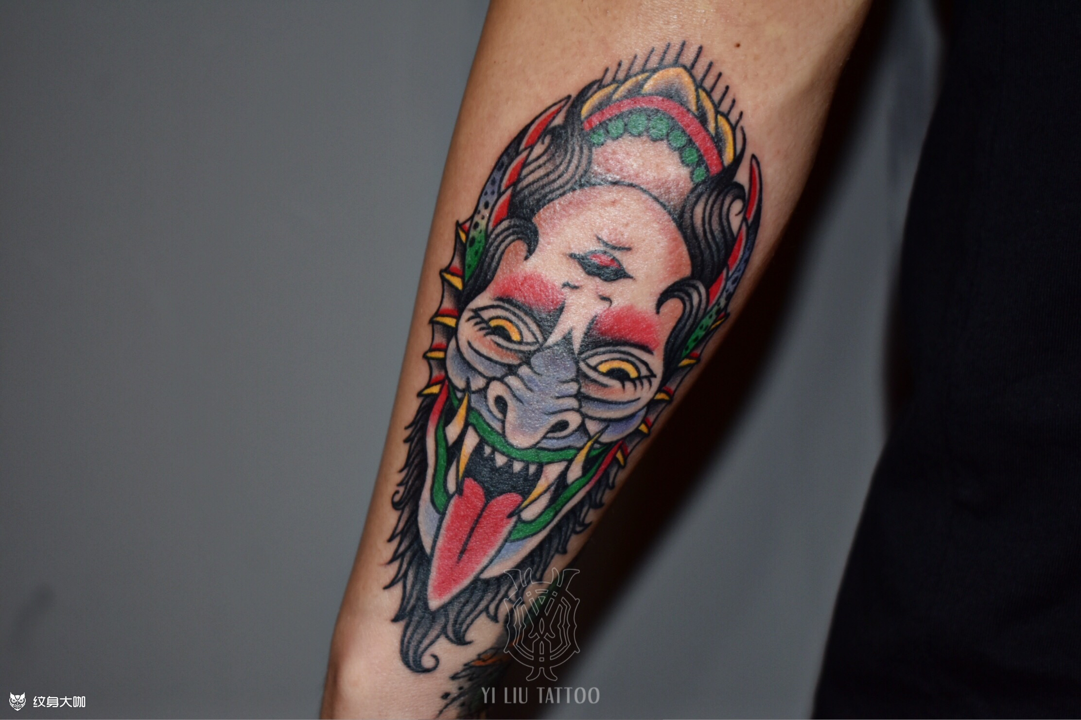 双面人_纹身图案手稿图片_刘佳_tattoo的纹身作品集