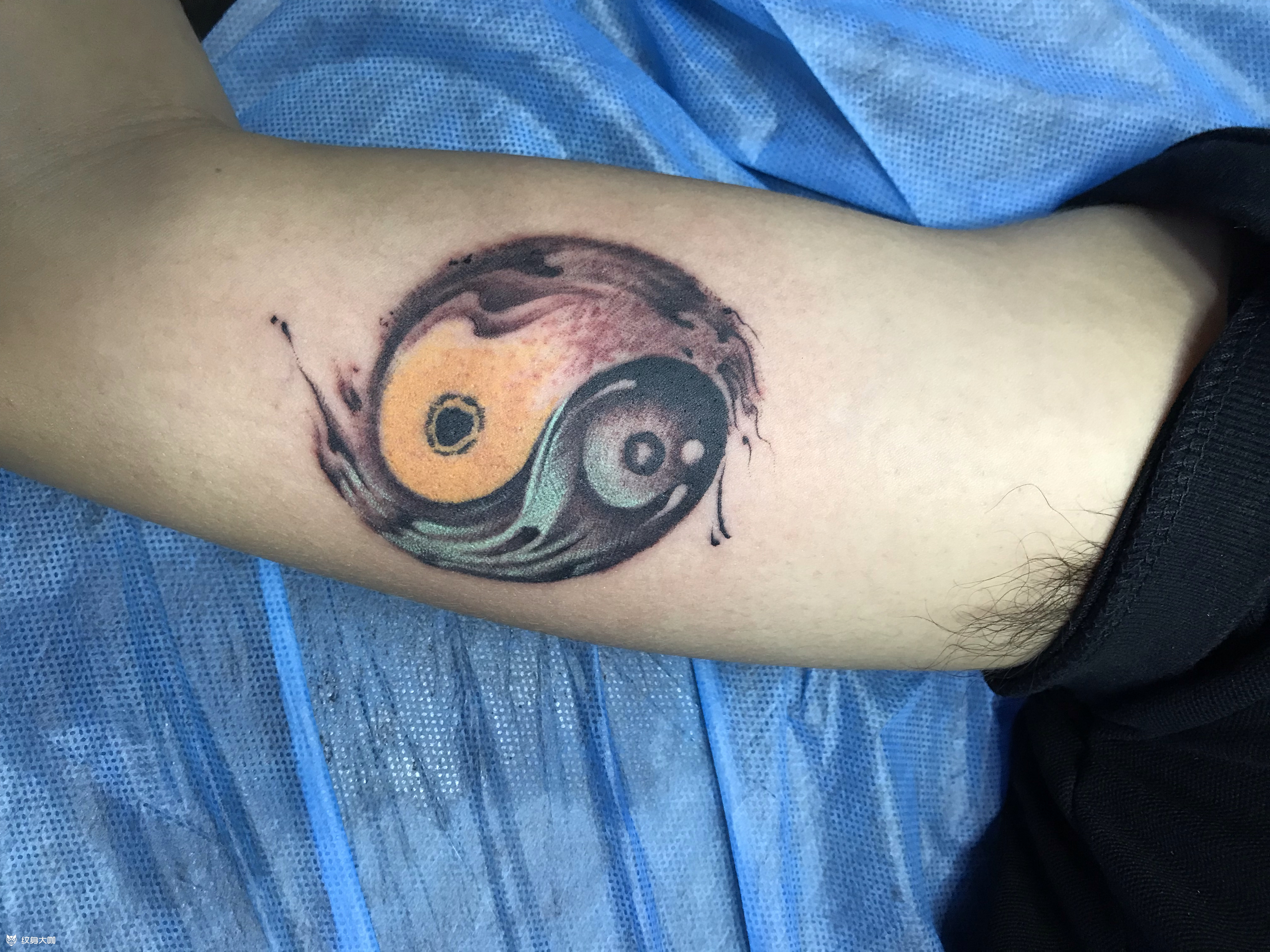 7115阴阳 包罗万象_纹身图案手稿图片_韩磊的纹身作品集