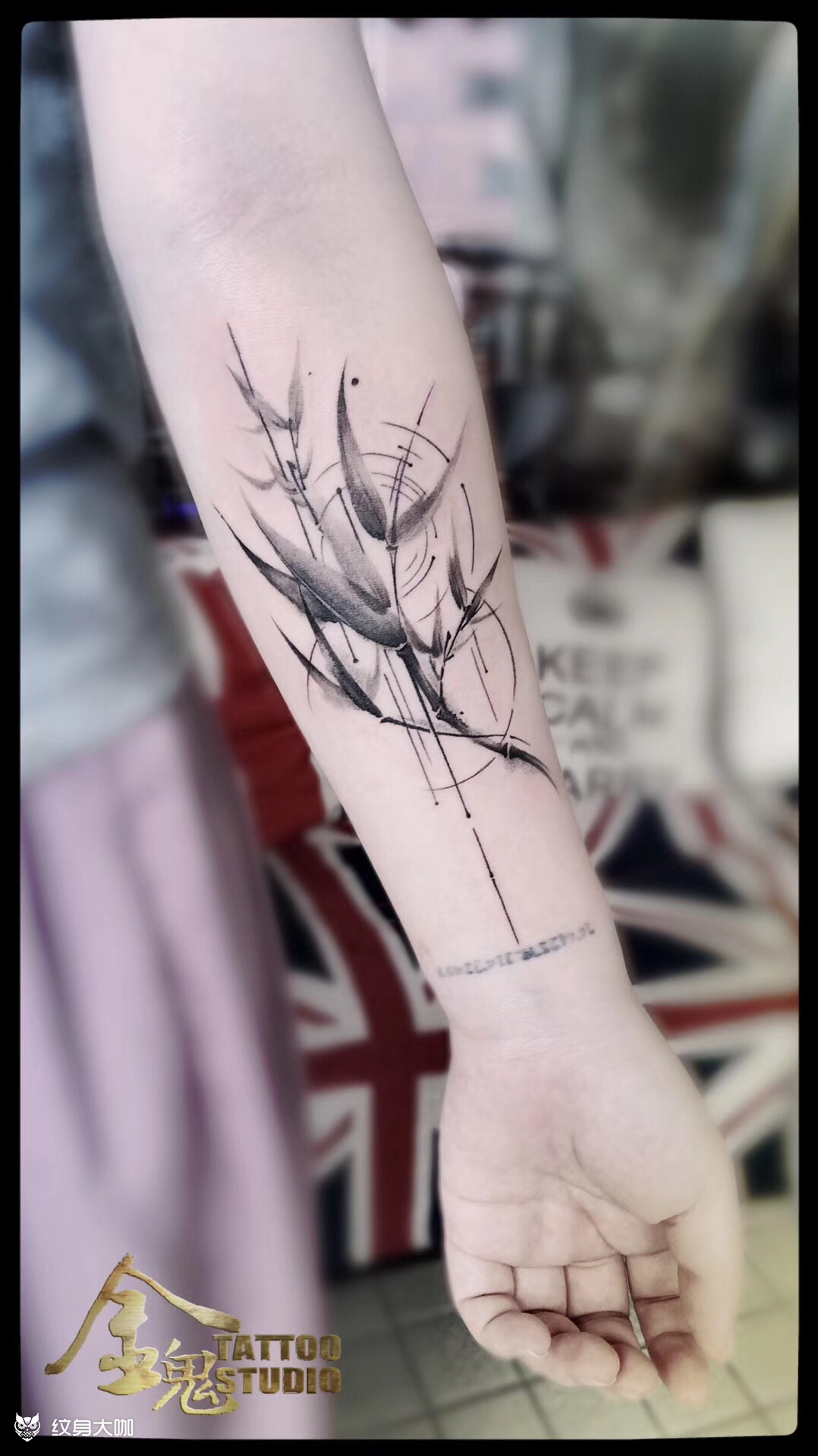 竹_纹身图案手稿图片_金鬼-海燕的纹身作品集