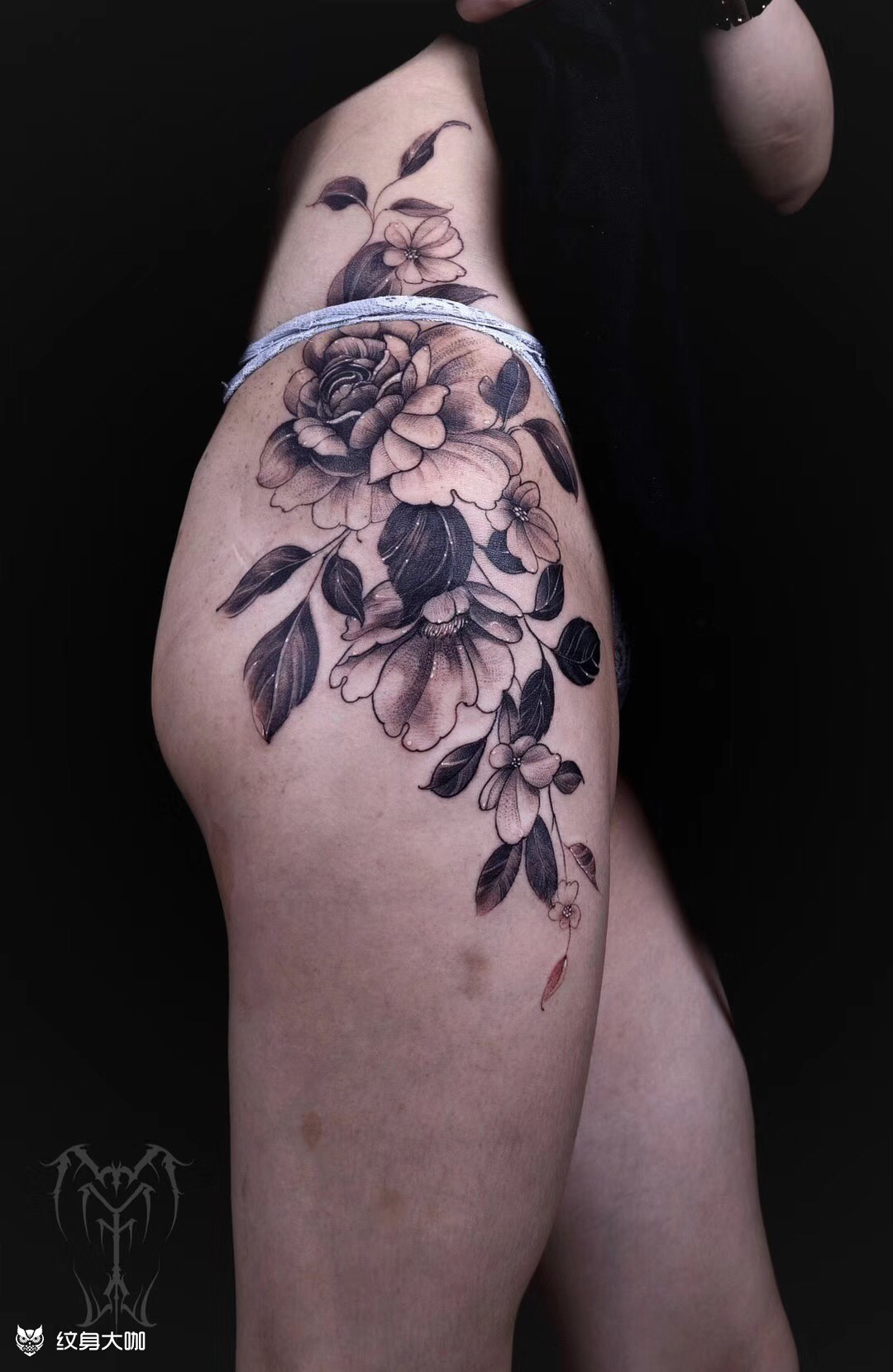 疤痕遮盖花_纹身图案手稿图片_冠霆的纹身作品集