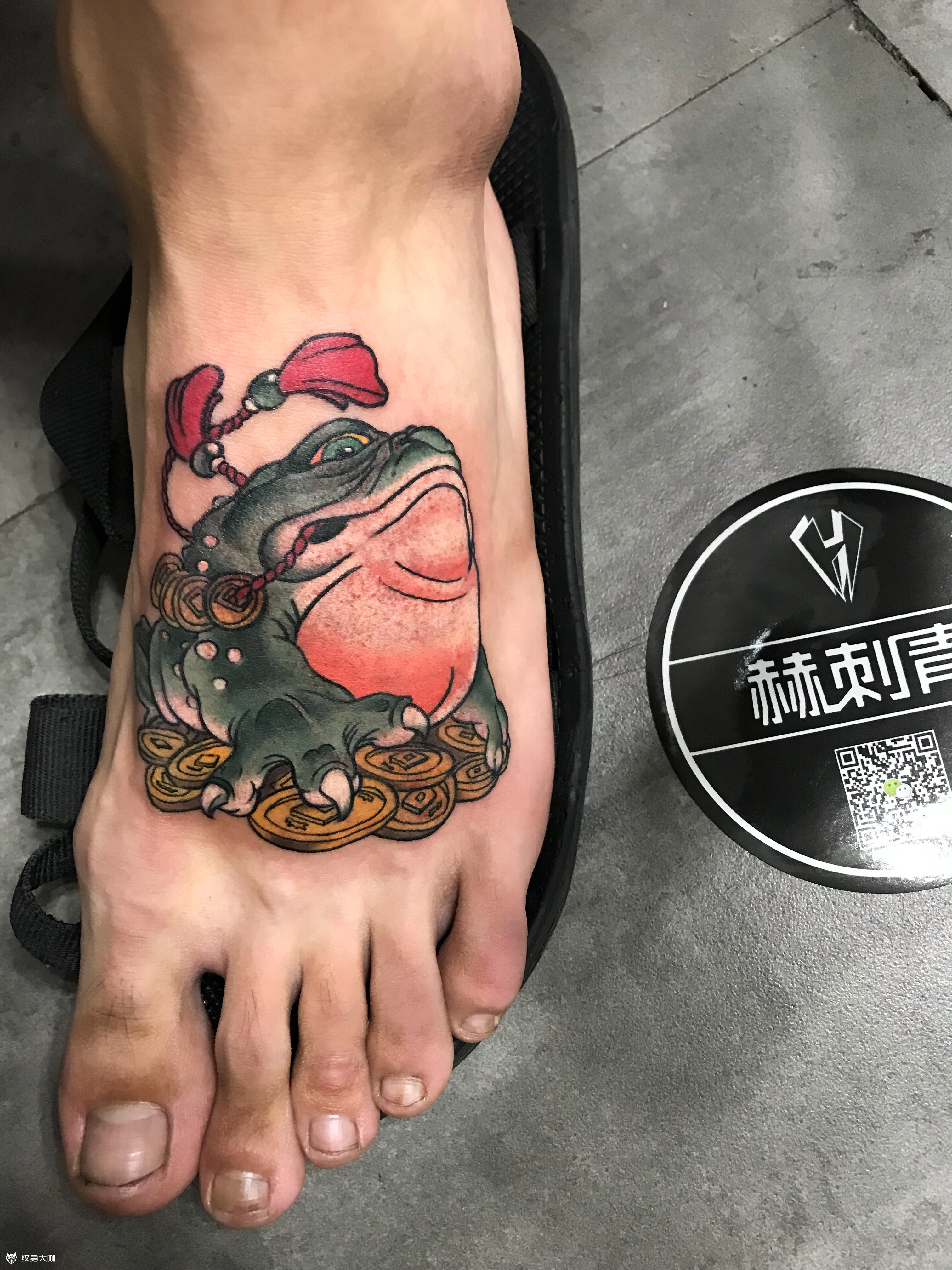 日式蟾蜍纹身图图片