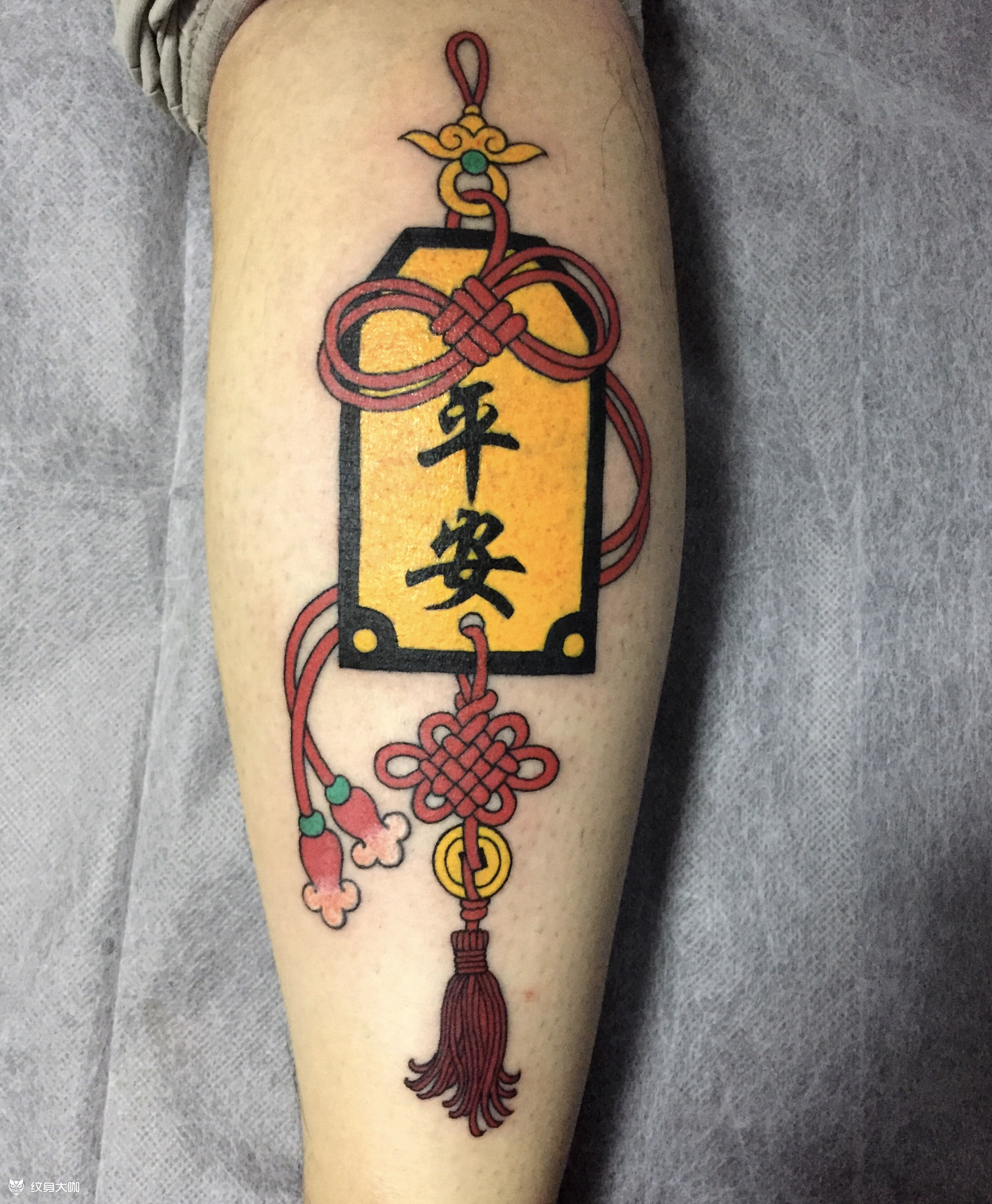 平安符_纹身图案手稿图片_张齐的纹身作品集