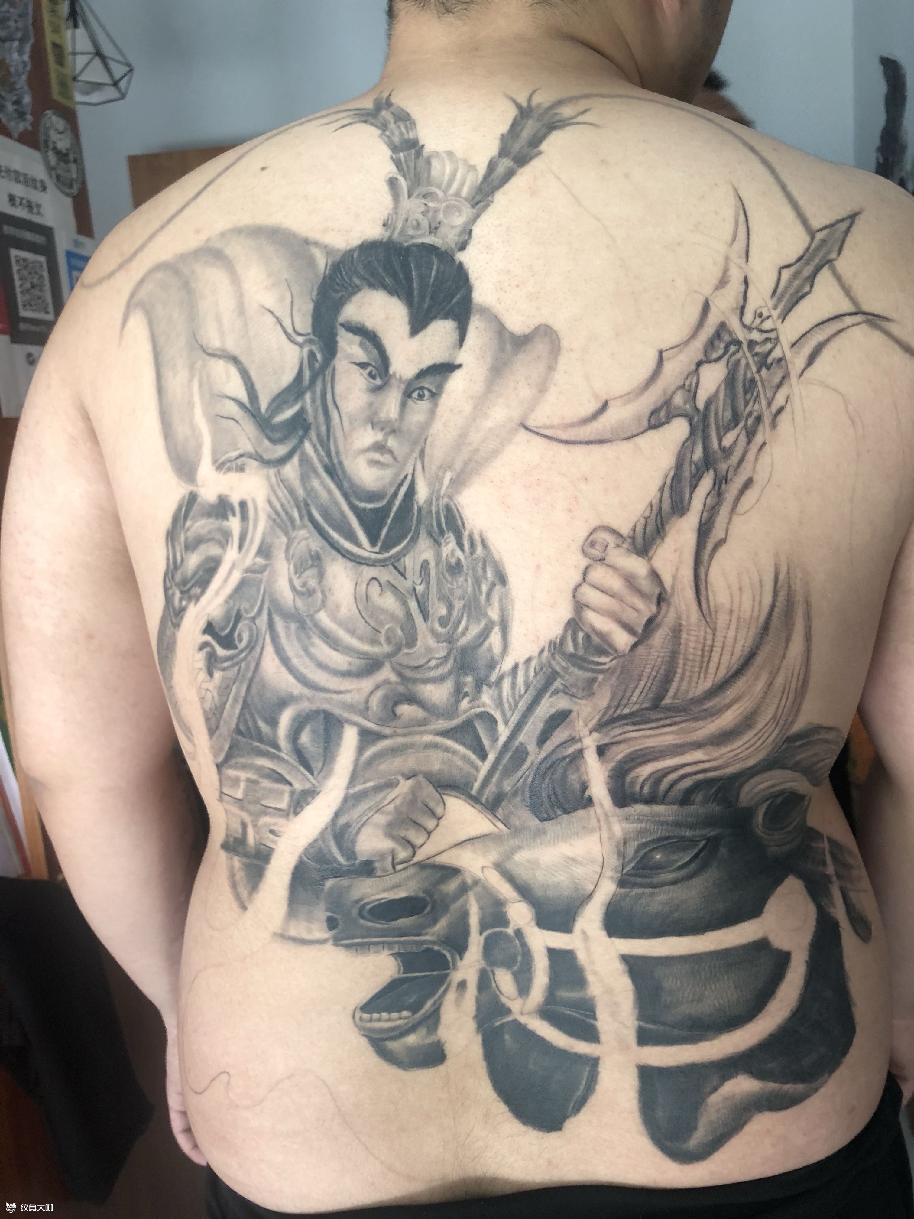持戟驱赤这位客人特别喜欢岳老_纹身吧社区 - 纹身大咖