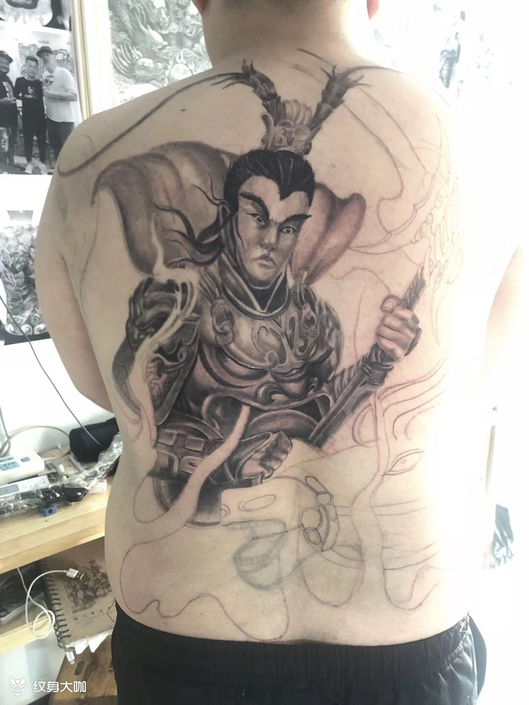 持戟驱赤这位客人特别喜欢岳老_纹身吧社区 - 纹身大咖