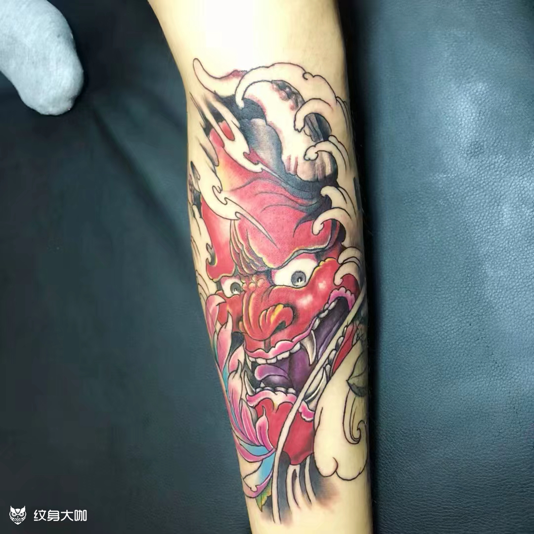 红般若_纹身图案手稿图片_和舟的纹身作品集