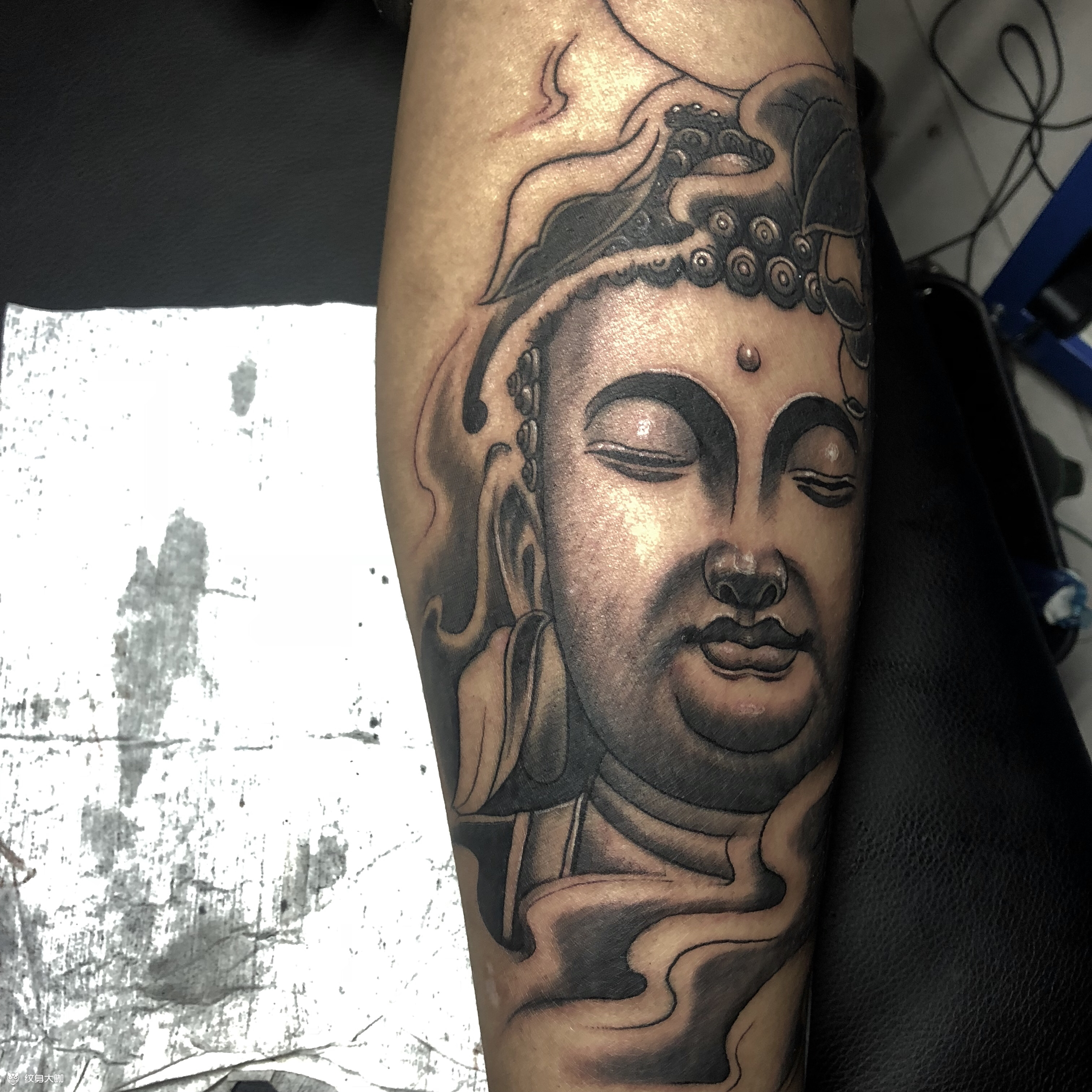 佛头_纹身图案手稿图片_和舟的纹身作品集