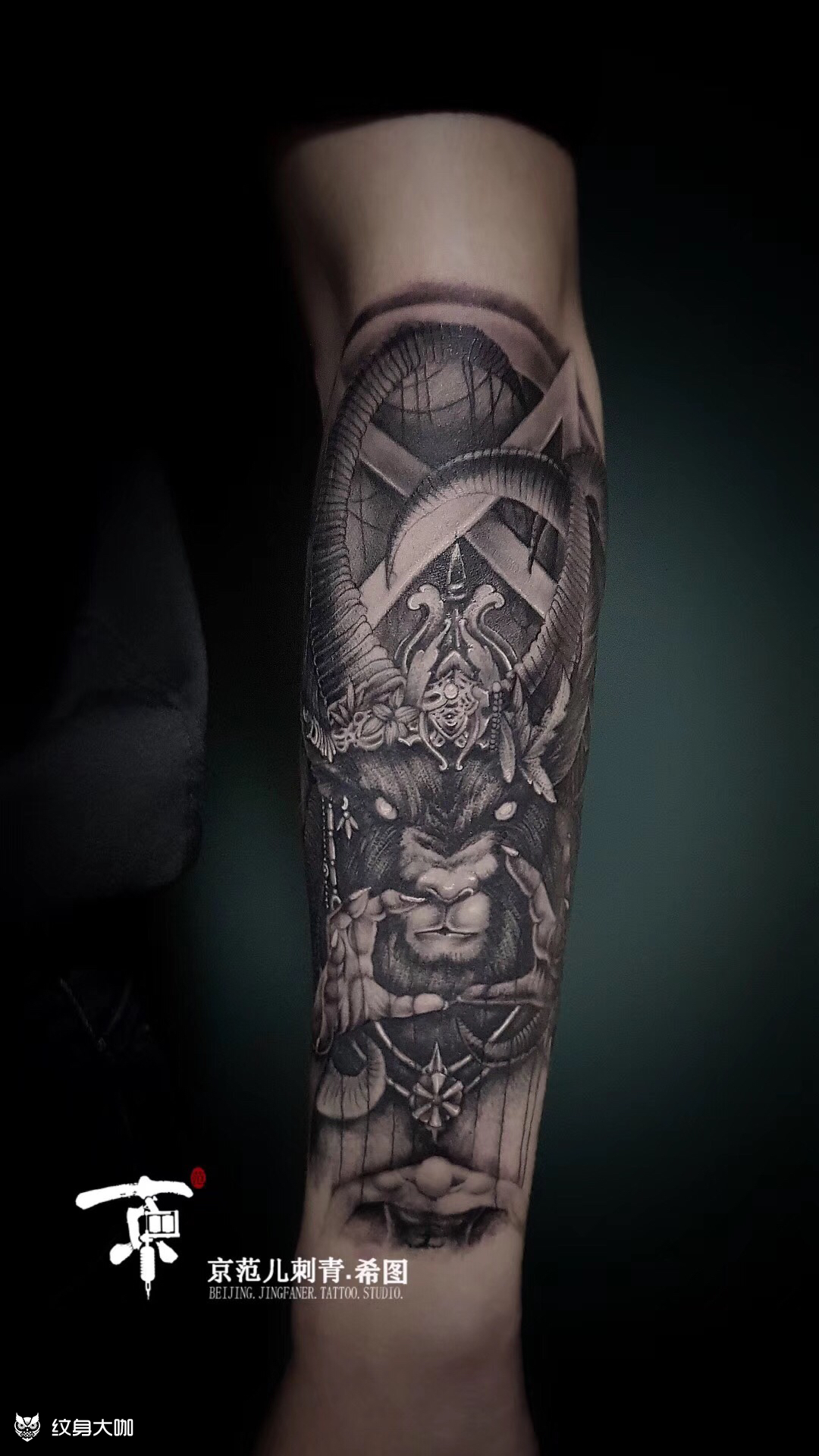欧美撒旦_纹身图案手稿图片_京范儿的纹身作品集